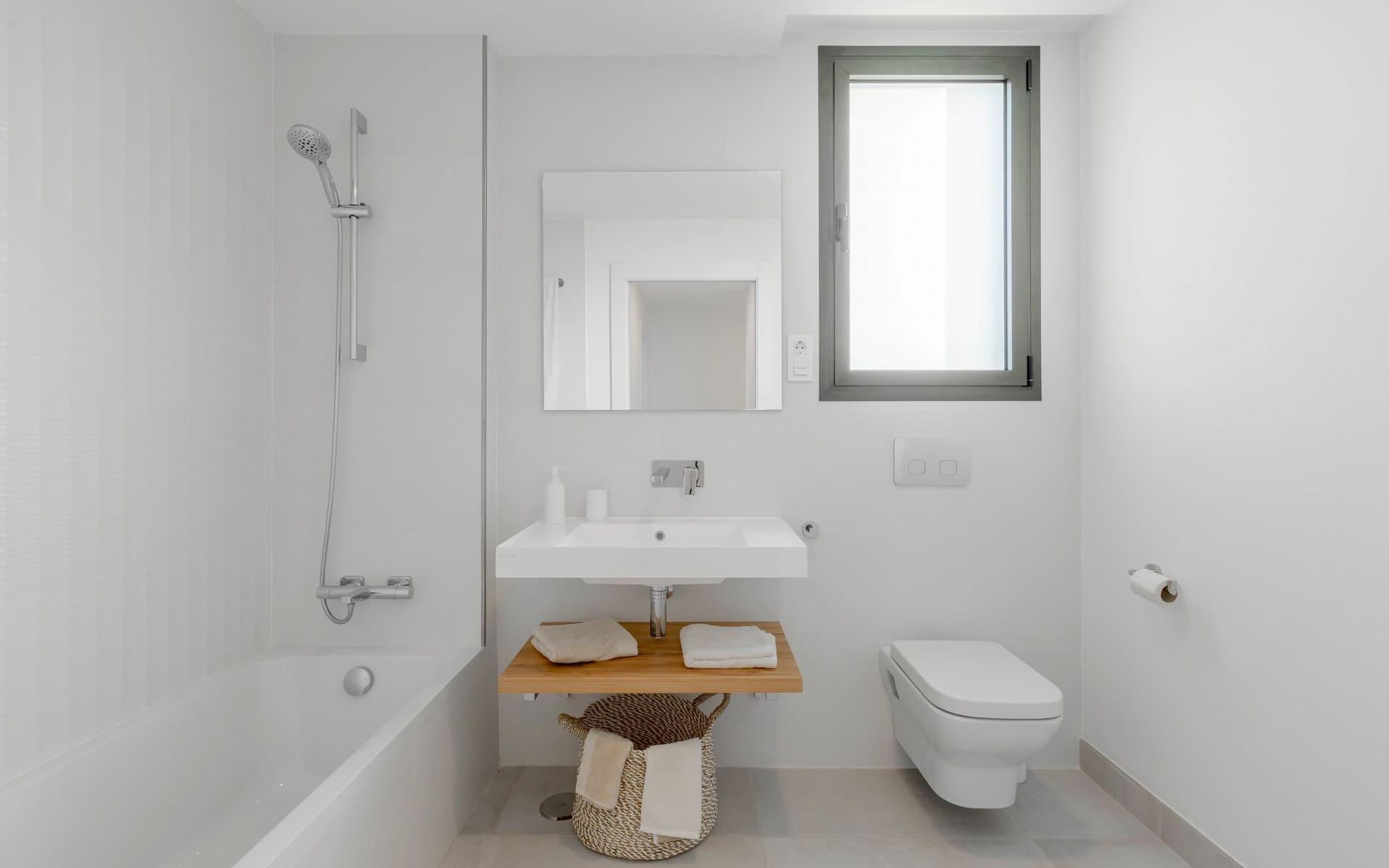 Private garden of new-build townhouse in Calaburra, Mijas