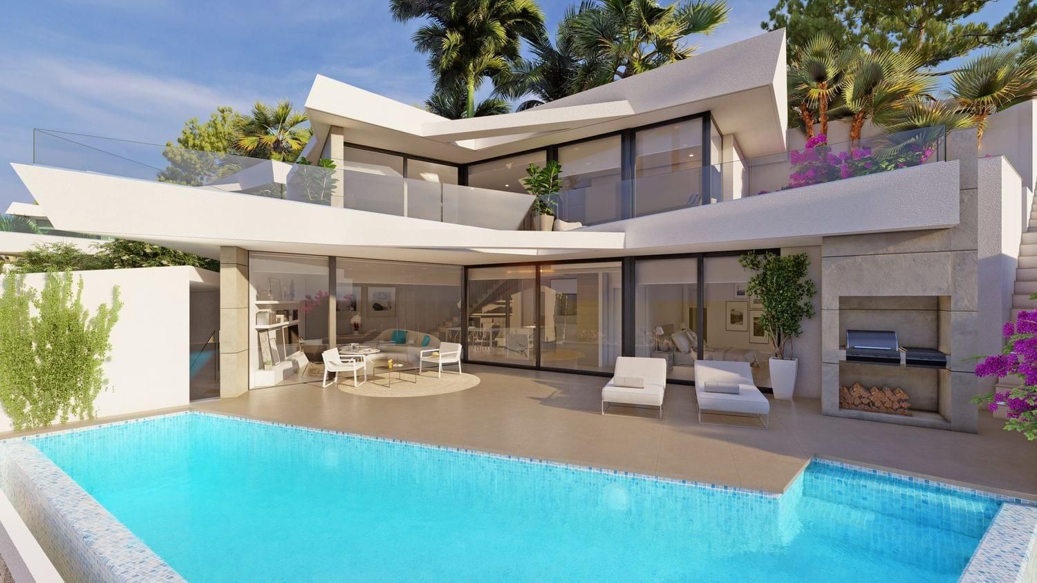 En-suite bathroom in 3-bedroom new-build villa, Alcassar, Benitachell