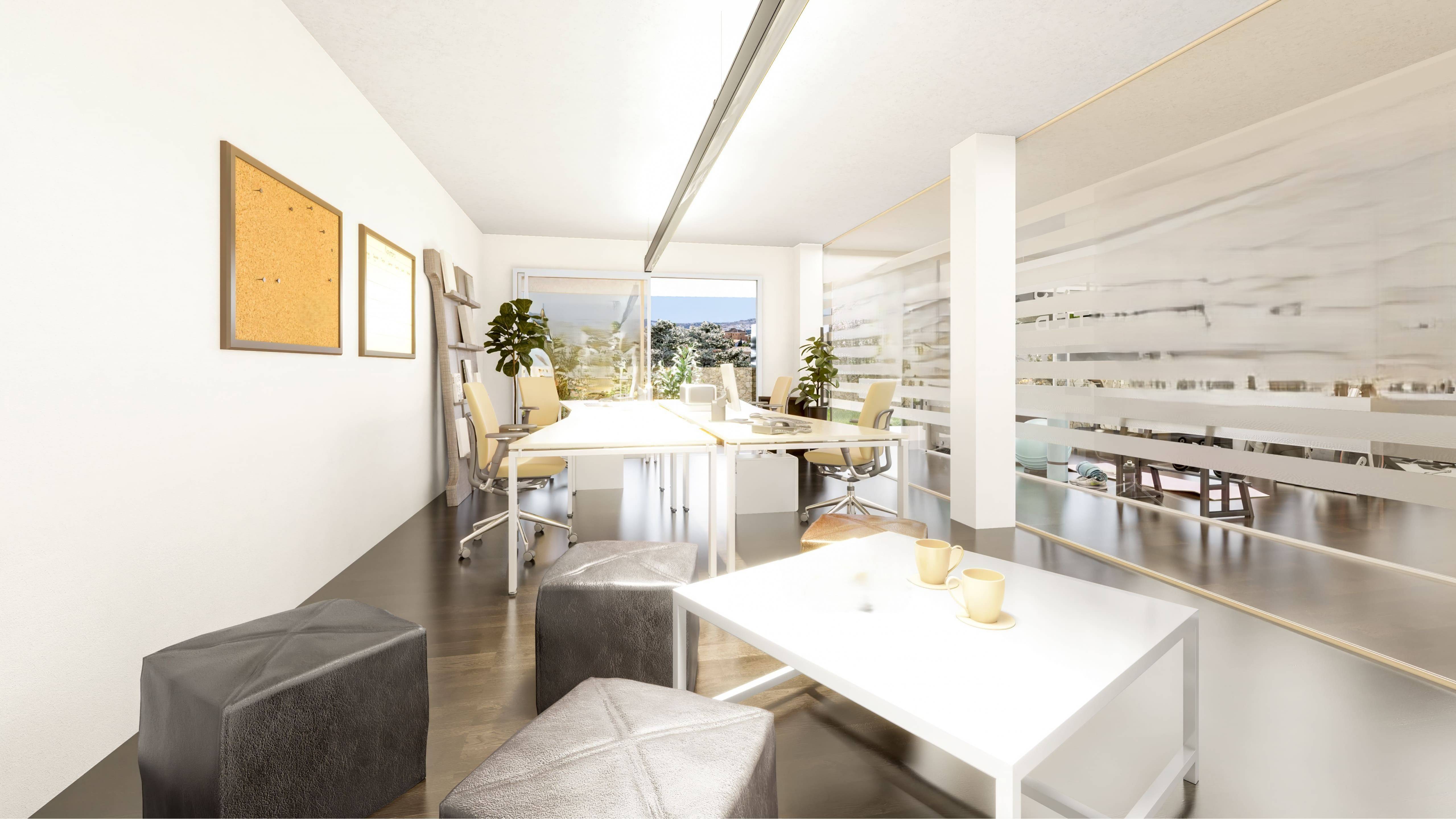 Communal landscaped garden area, residential complex, El Coto, Mijas