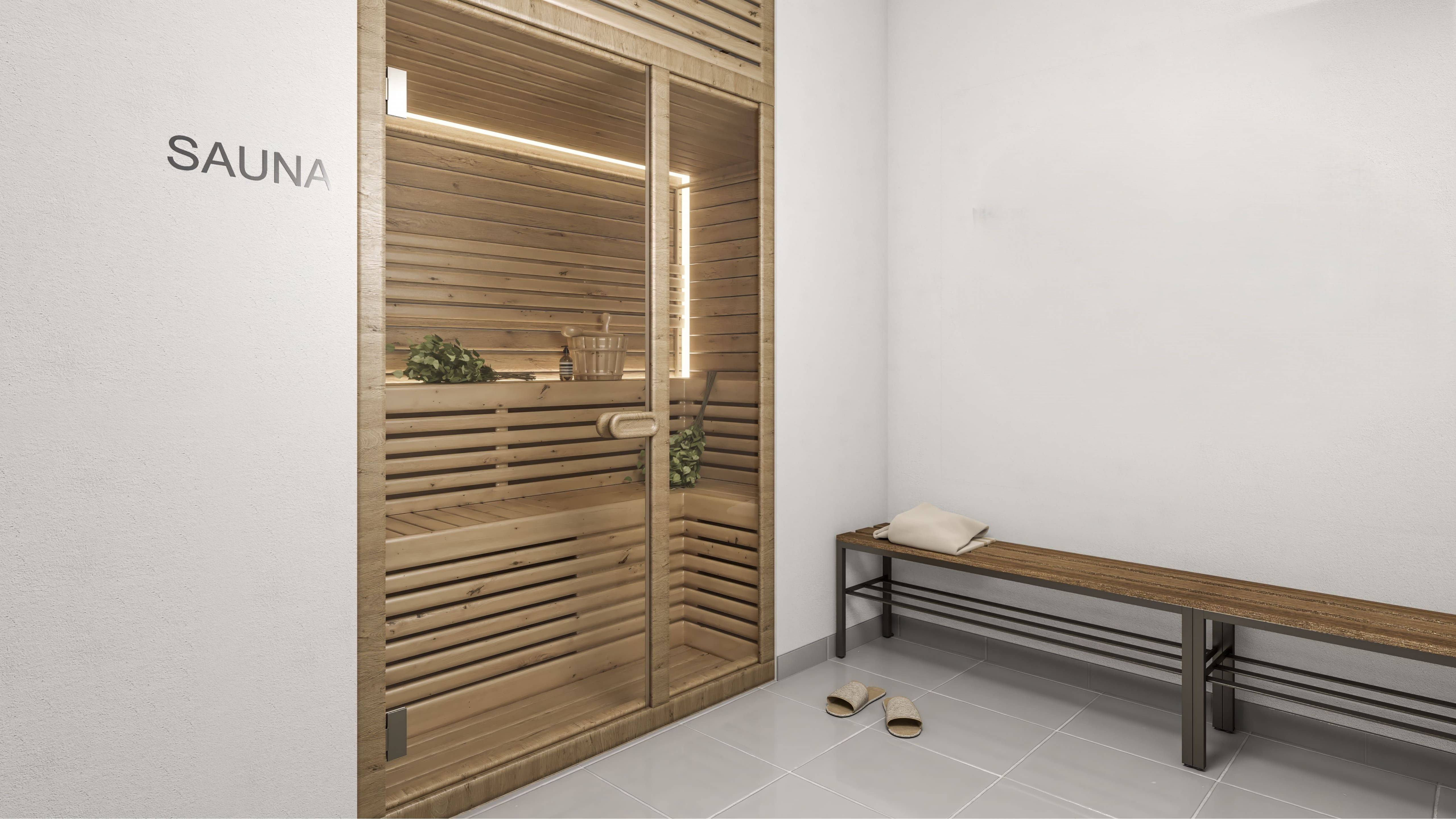 Living room with electric blinds in new-build apartment, El Coto, Mijas