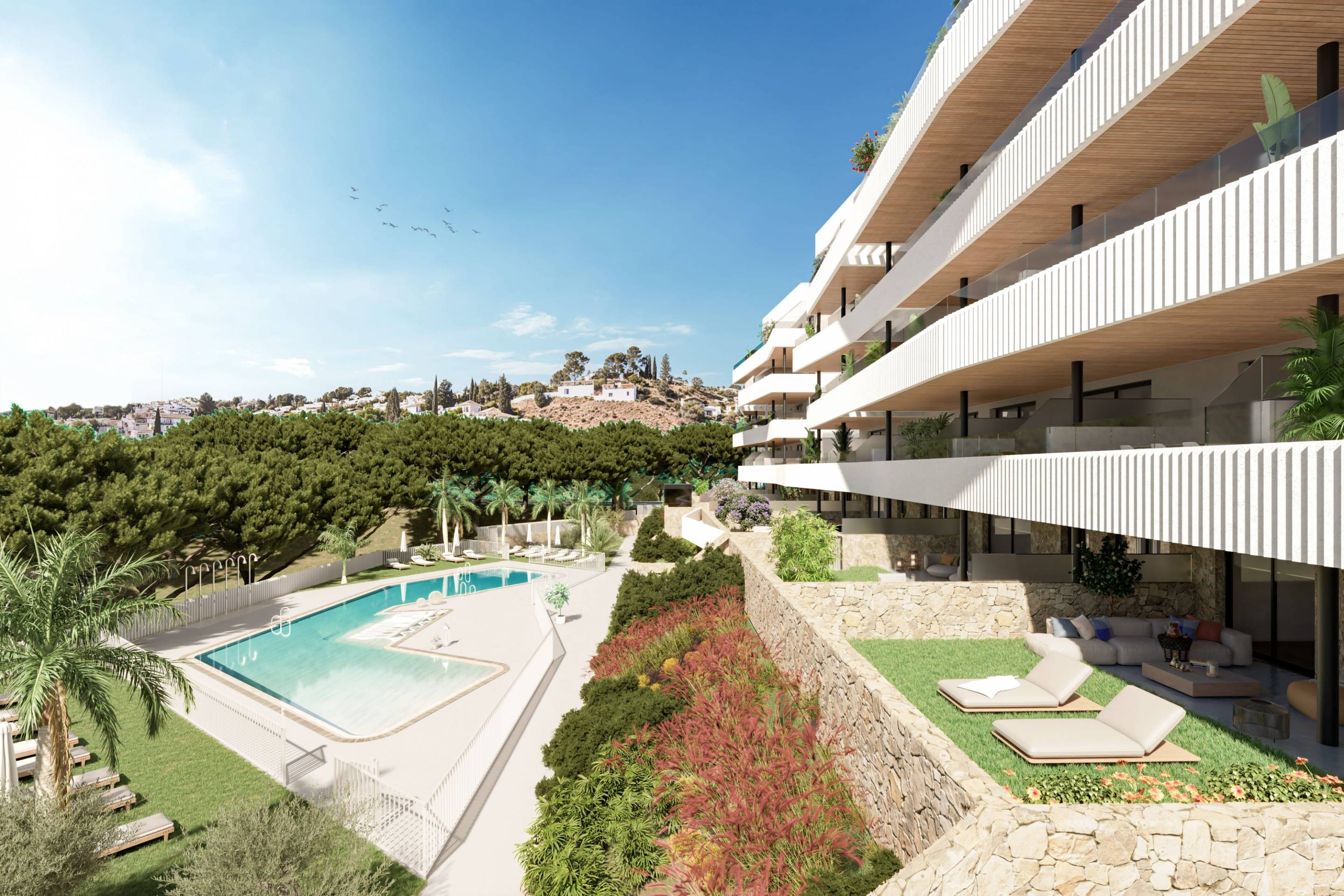 Second bedroom in 2-bedroom new-build apartment, El Coto, Mijas