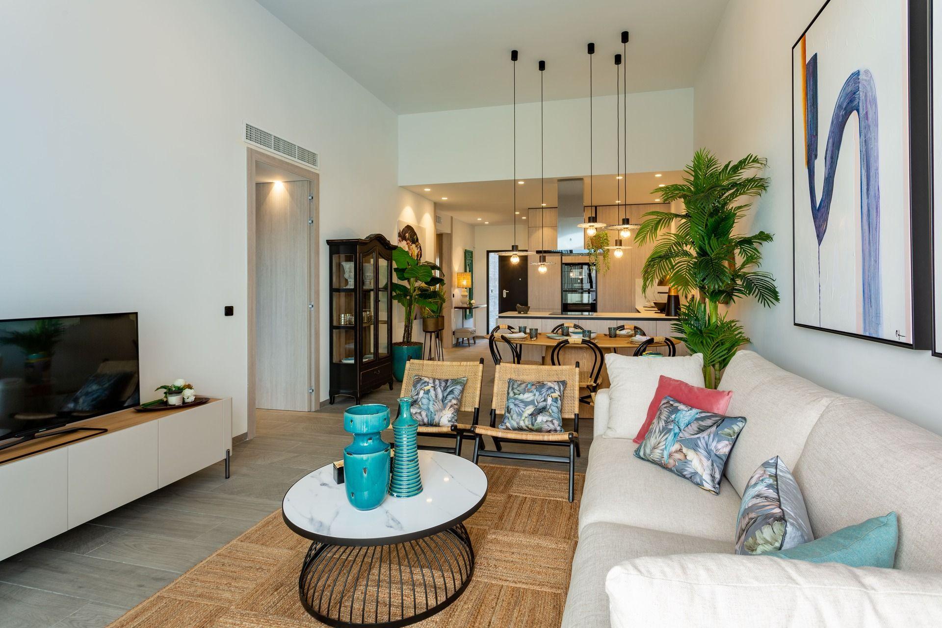 Third bedroom in 3-bedroom new-build townhouse, La Finca Golf, Algorfa