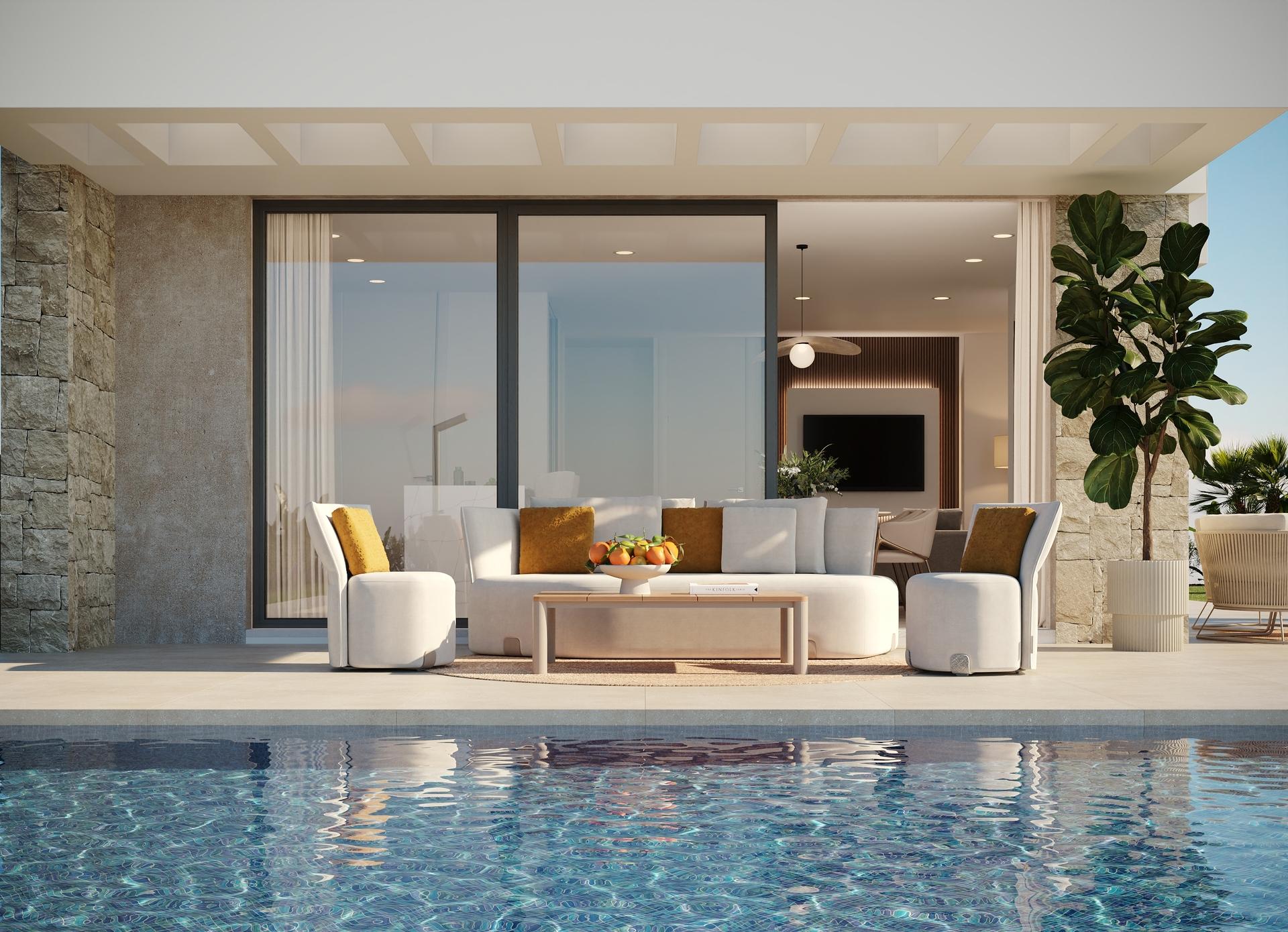 Terrace or outdoor area of new-build villa, Balcón de Finestrat