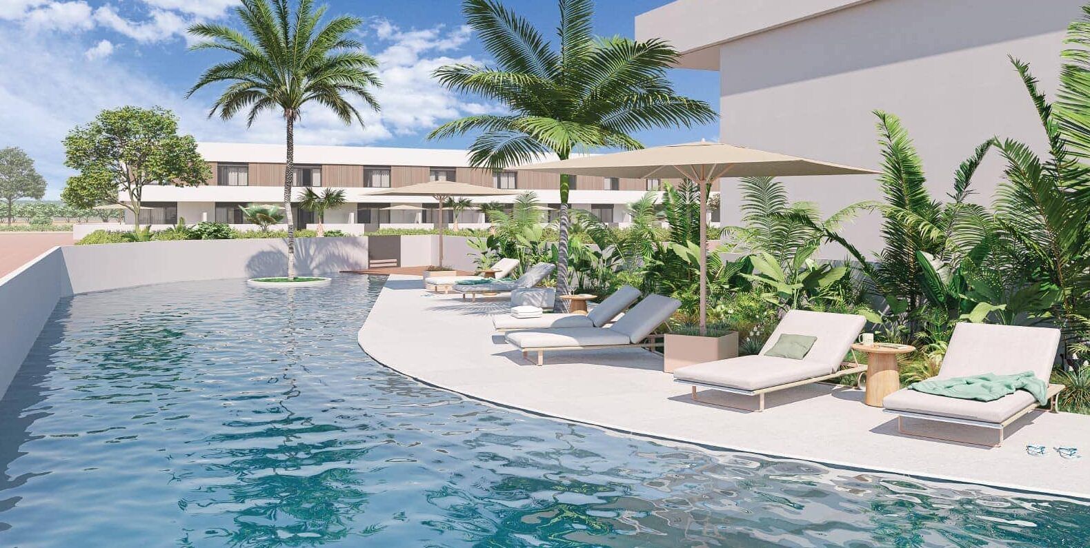 Roof-level solarium terrace of new-build townhouse, Zona Pueblo, Pilar De La Horadada