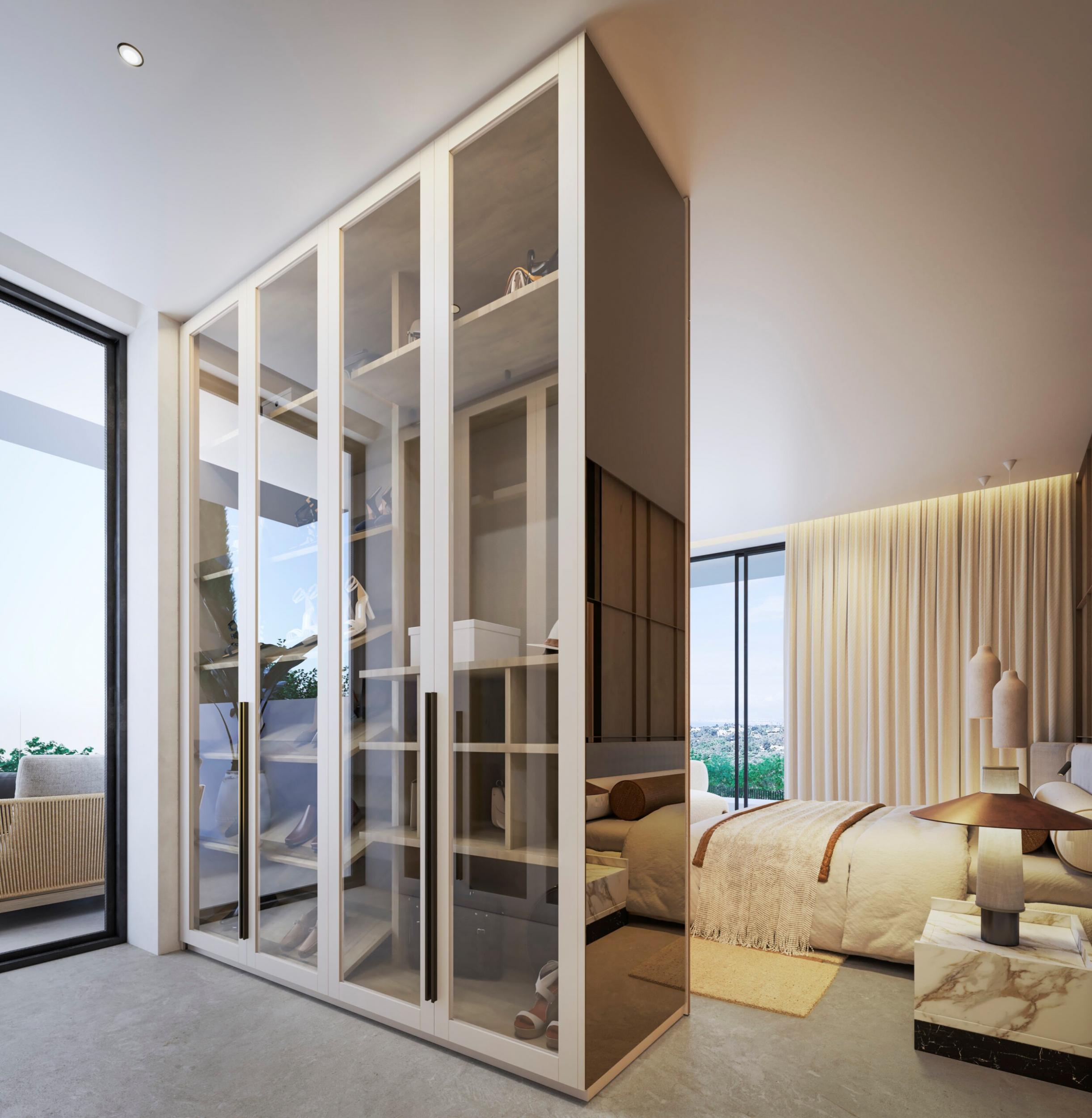 Dining area with access to rear terrace, new-build villa, San Pedro de Alcántara