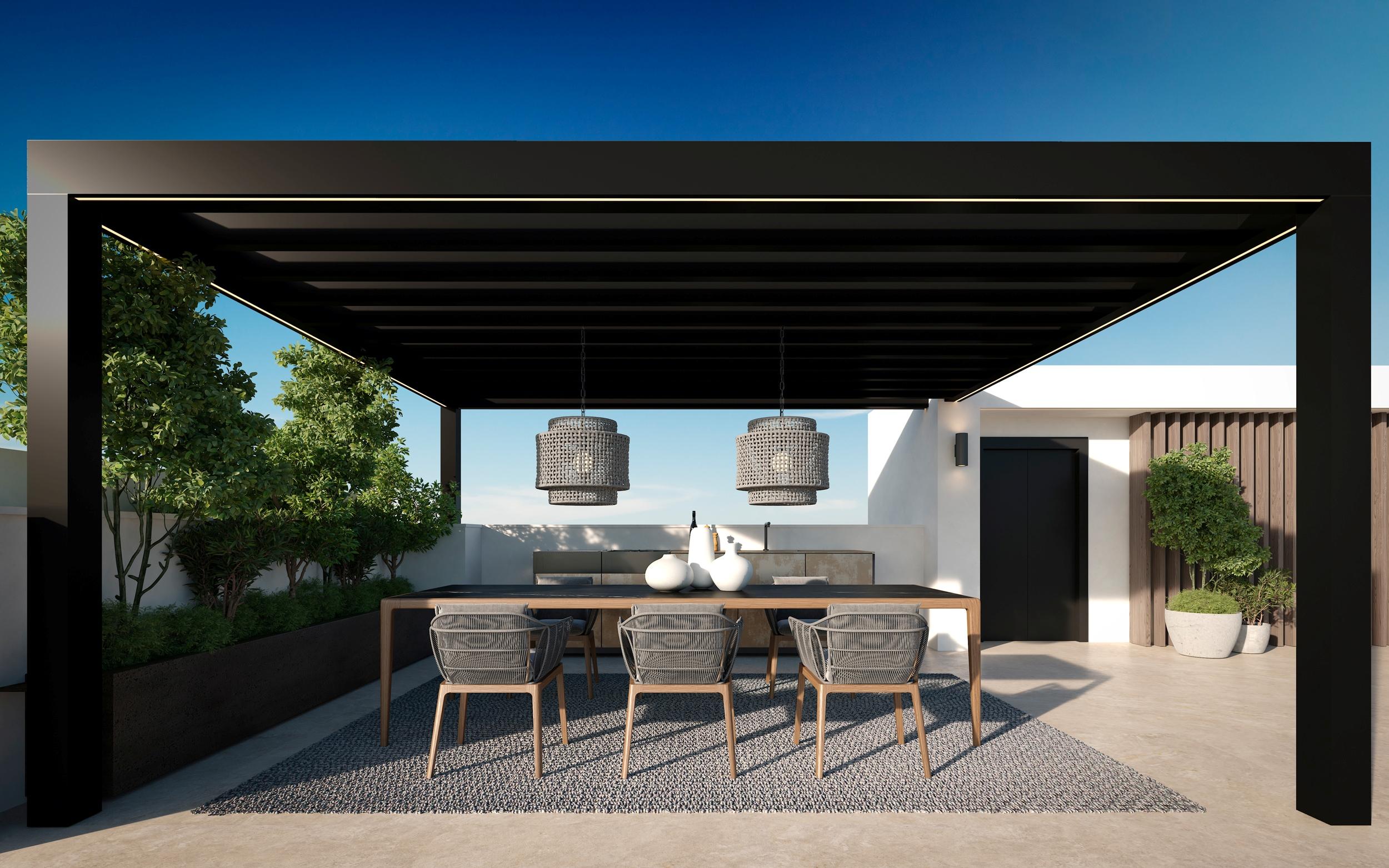Landscaped front garden of new-build villa, San Pedro de Alcántara, Marbella