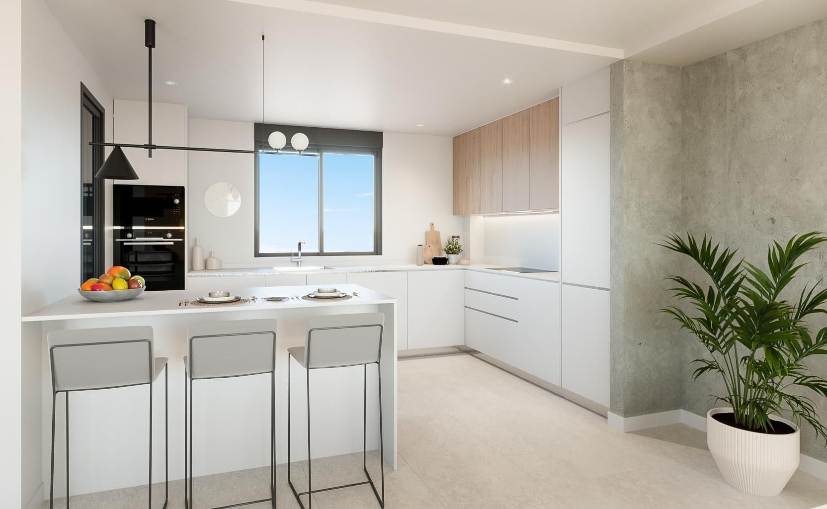 En-suite bathroom in 2-bedroom ground-floor new-build apartment, Alto de los Monteros
