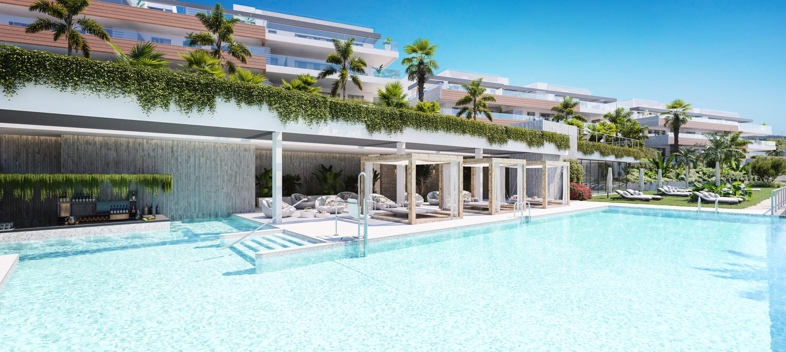 Indoor spa pool in communal facilities, Alto de los Monteros, Marbella