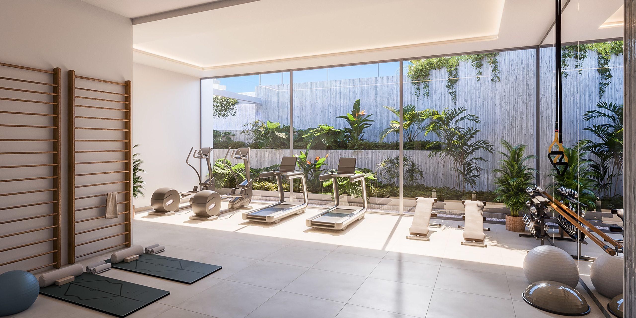 Elevated view of new-build development and surrounding landscape, Alto de los Monteros, Marbella