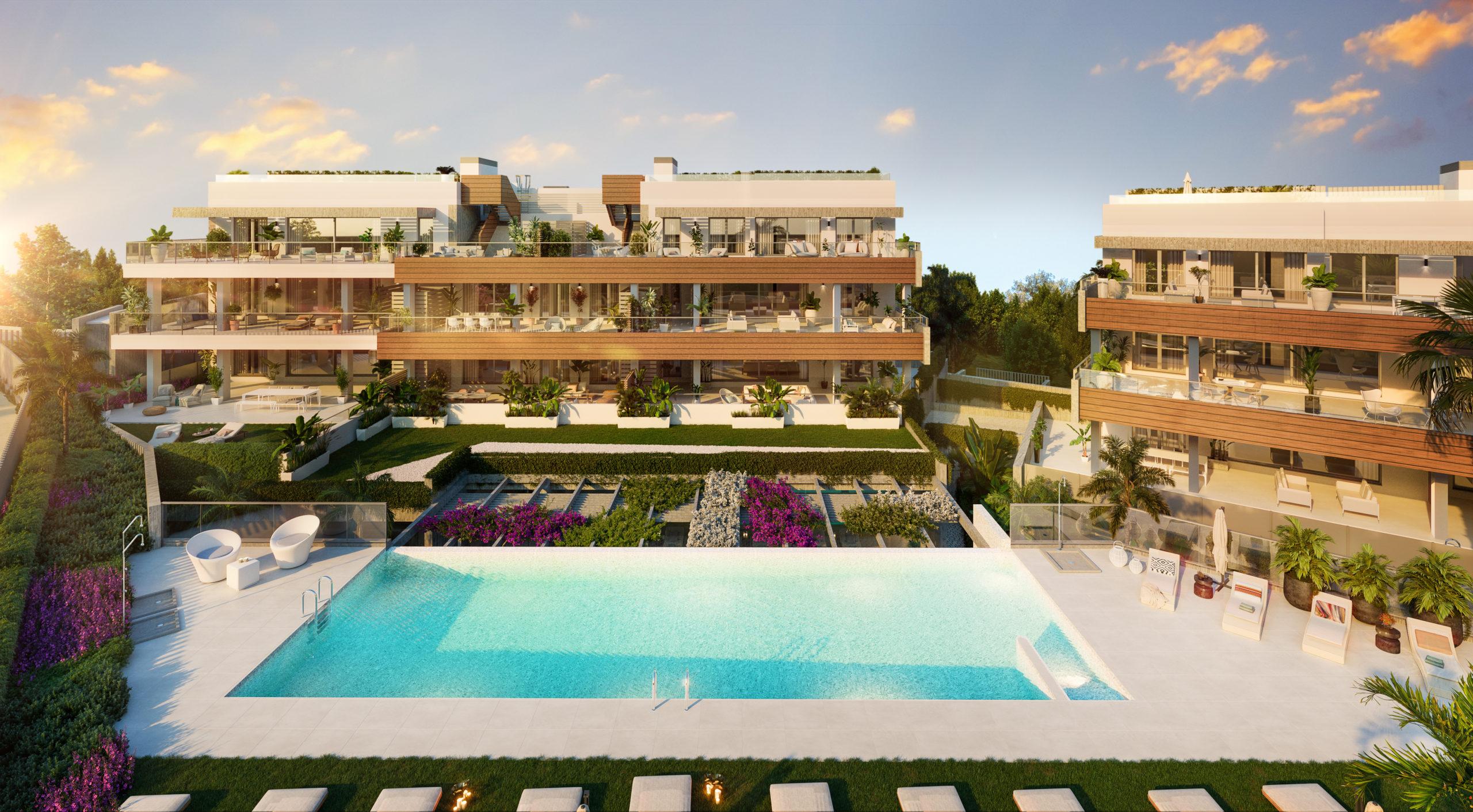 Second bathroom in 3-bedroom new-build penthouse, Alto de los Monteros, Marbella