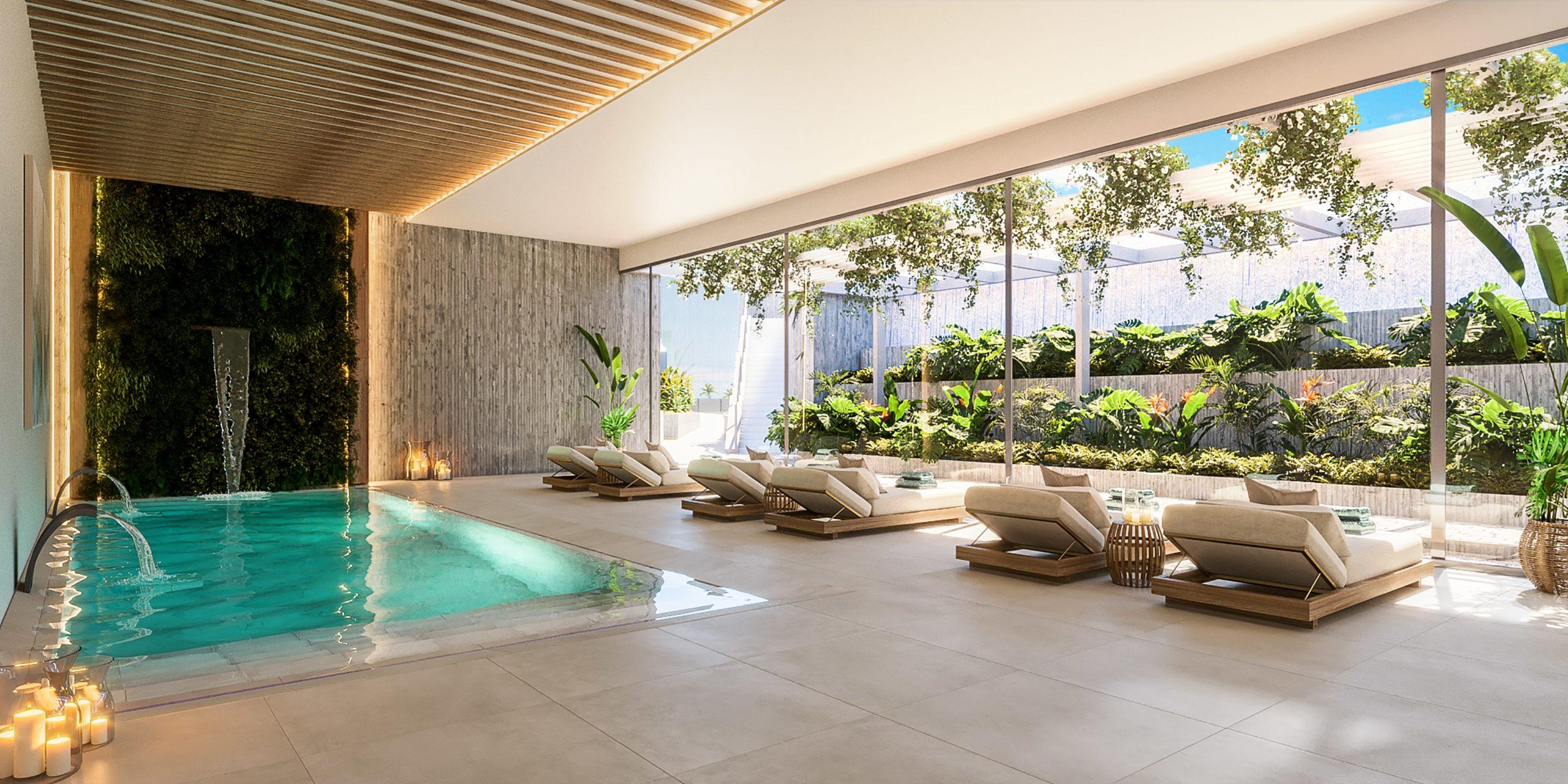 Kitchen worktops and wall units close-up, new-build apartment, Alto de los Monteros, Marbella
