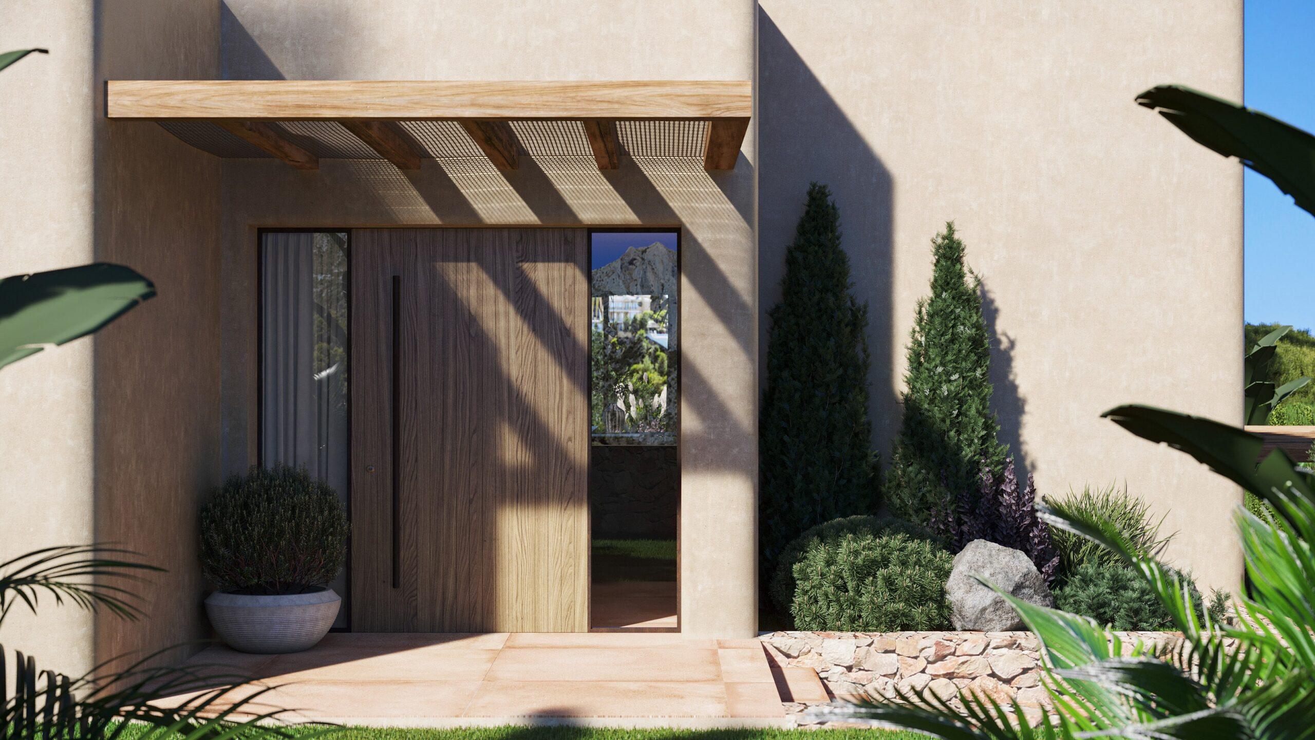 Private driveway and garage entrance of new-build villa, Valle Del Sol, Jávea