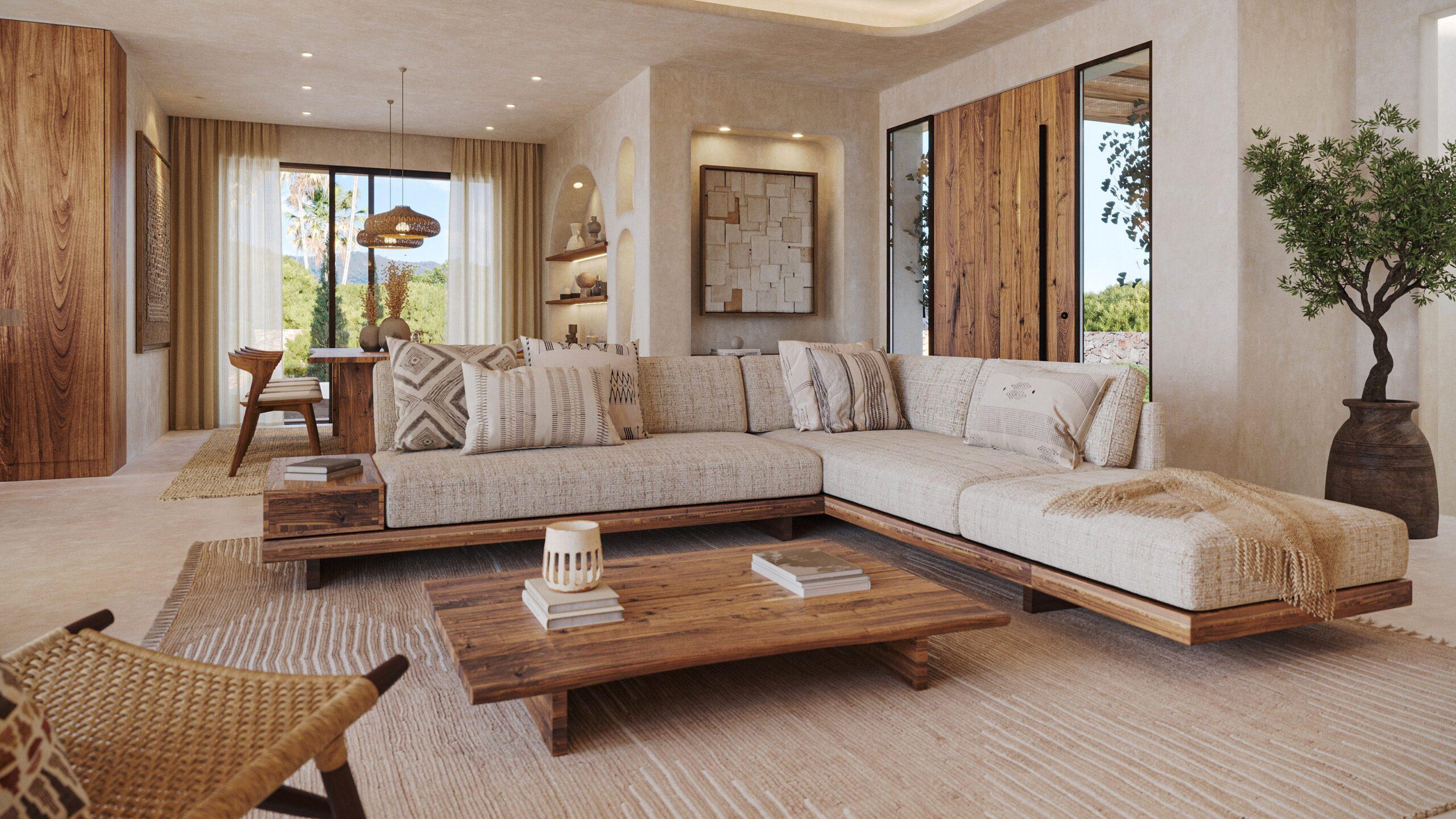 Main bedroom with built-in wardrobes in new-build villa, Valle Del Sol, Jávea