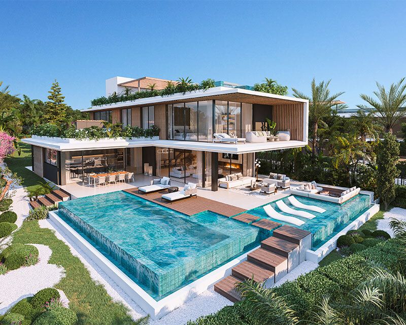 Secondary bedroom in 5-bedroom new-build villa, Cascada de Camoján, Marbella