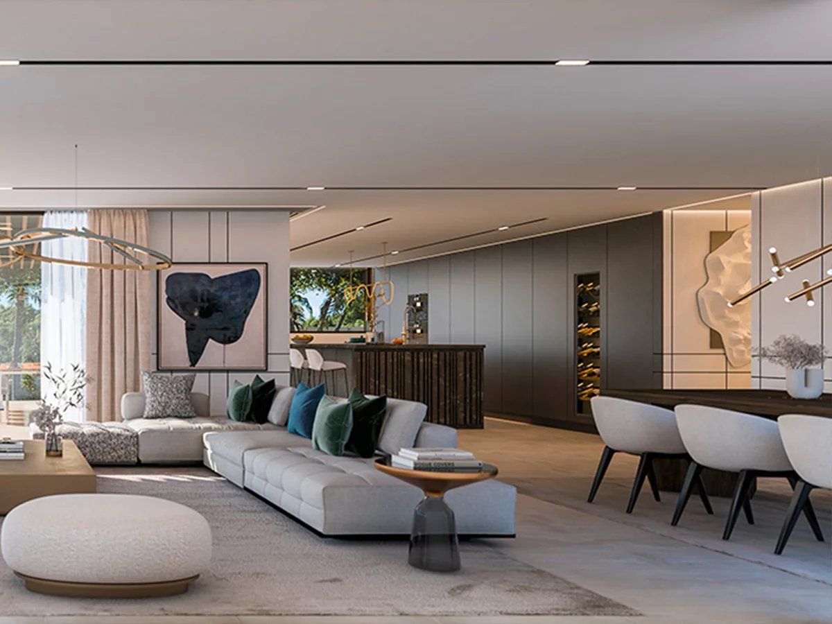 Interior room in 5-bedroom new-build villa, Cascada de Camoján, Marbella