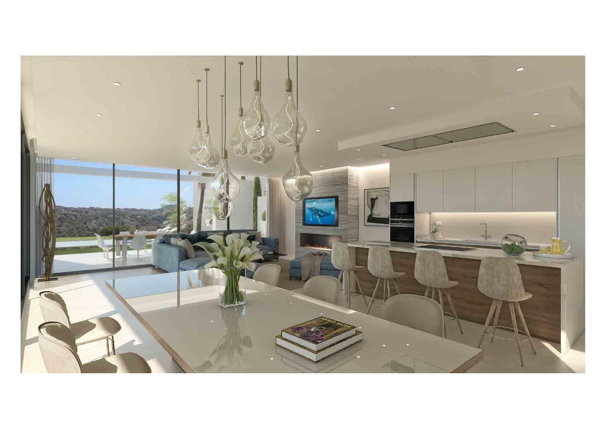 Master bedroom with built-in wardrobes in new-build villa, La Cala Golf, Mijas
