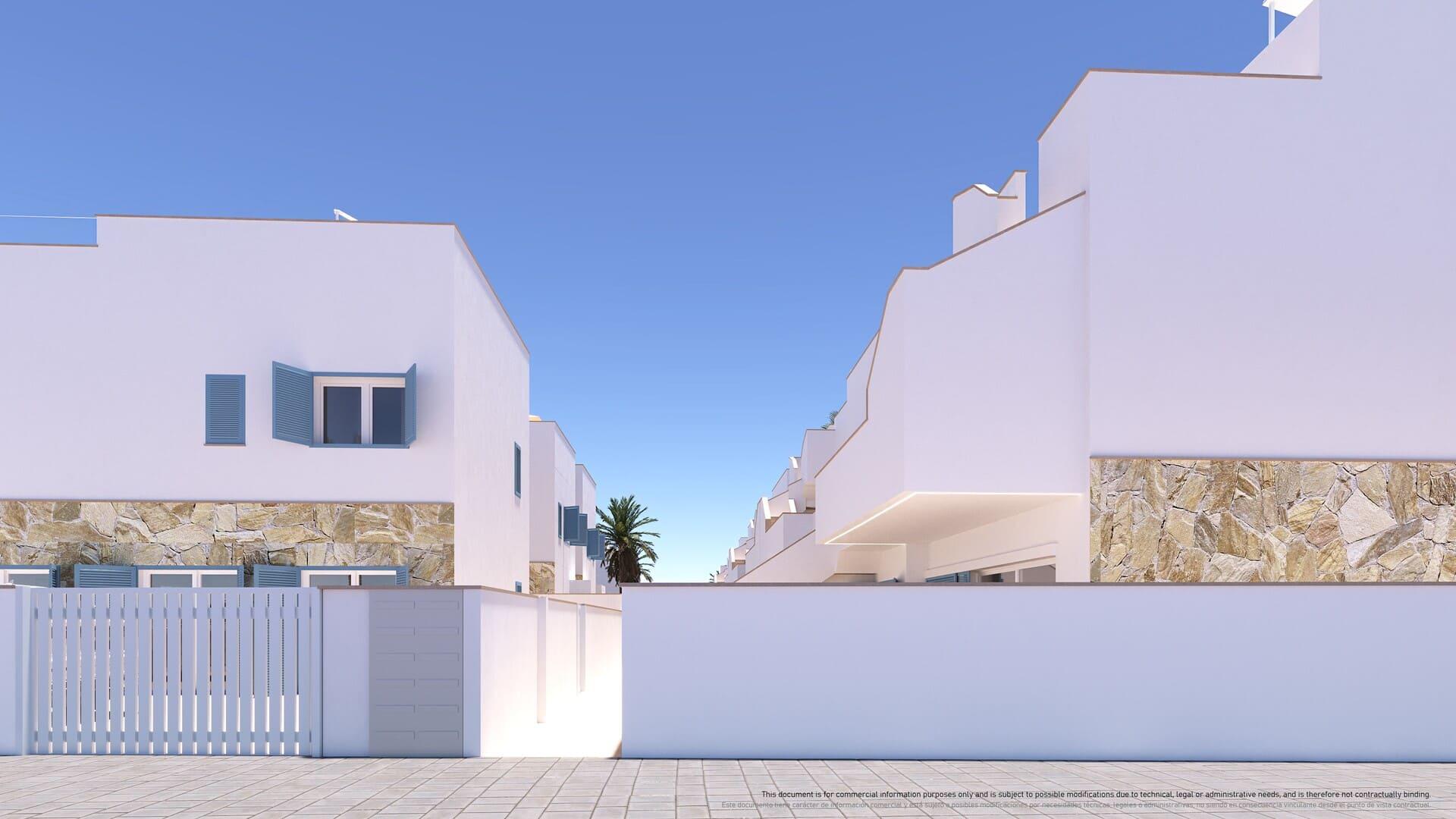 Lift access point within new-build townhouse development, Torre de la Horadada