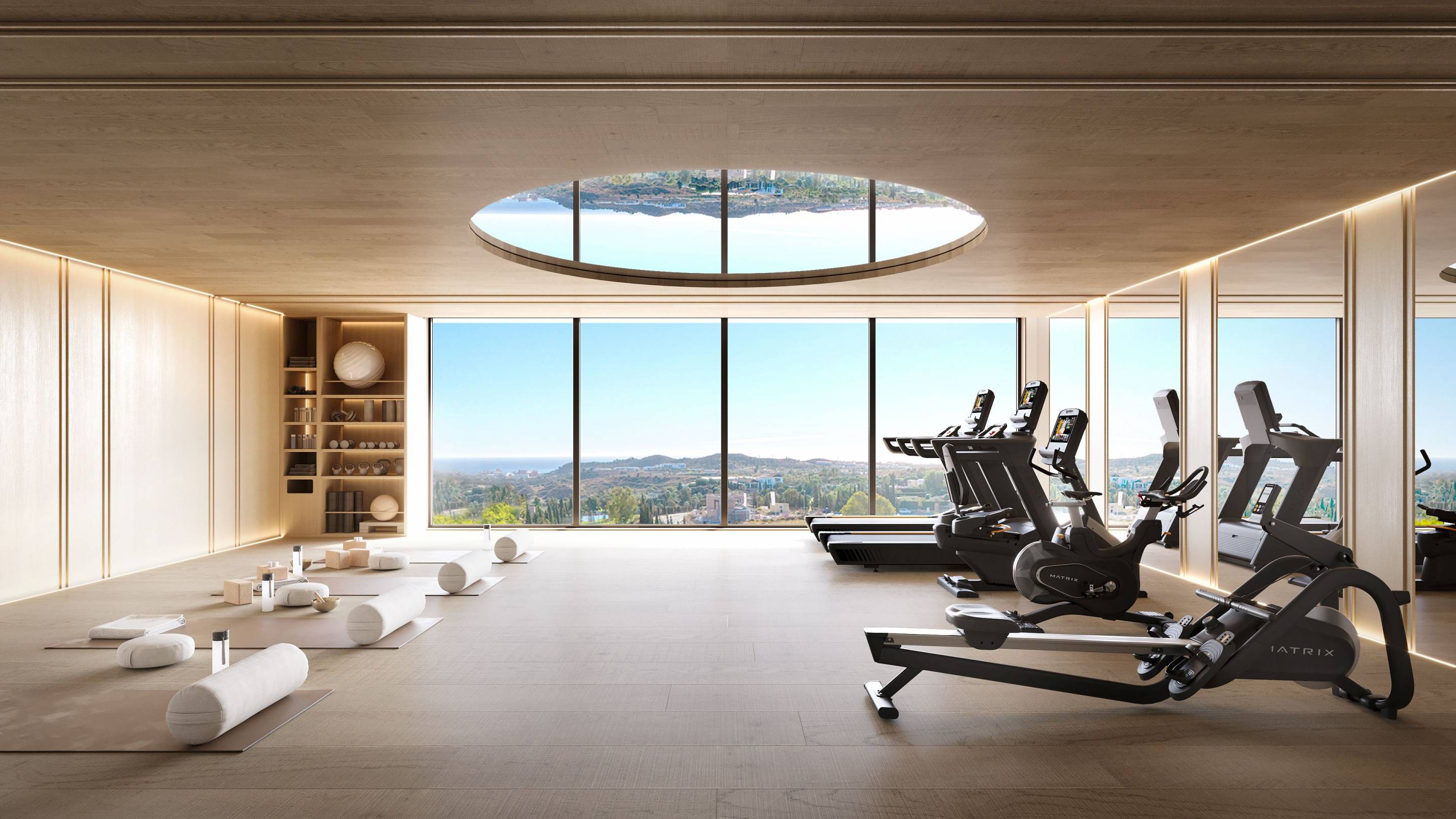 Kitchen appliances and worktop detail in new-build penthouse, Cerros del Águila, Mijas