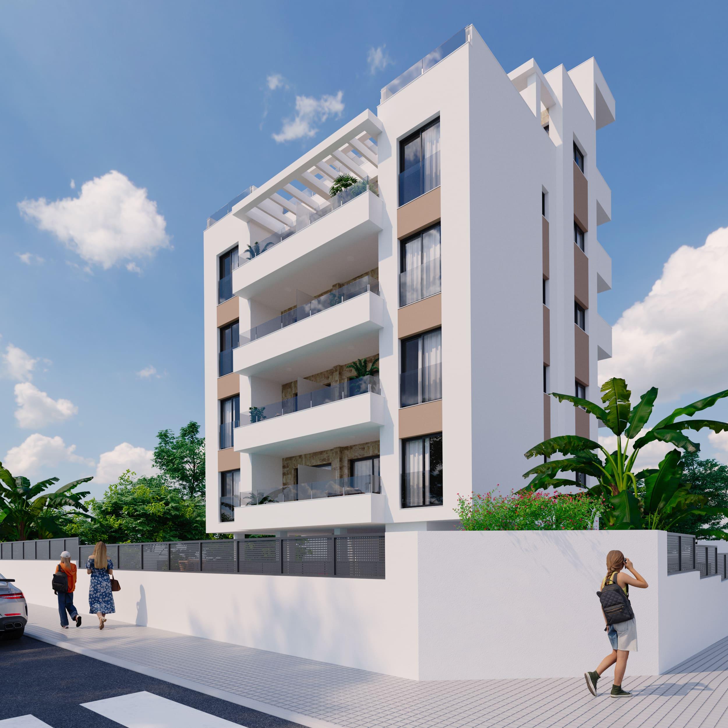 Apartment for sale in Playa del Cura, Torrevieja - new-build first-floor exterior view