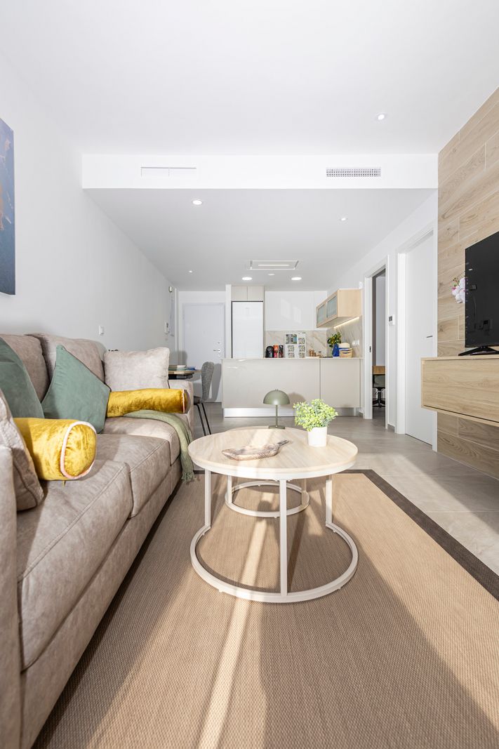 Kitchen worktops and appliances, new-build apartment, Playa del Cura