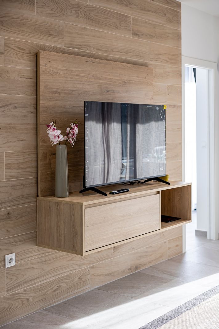 Living room with natural light, new-build apartment, Playa del Cura