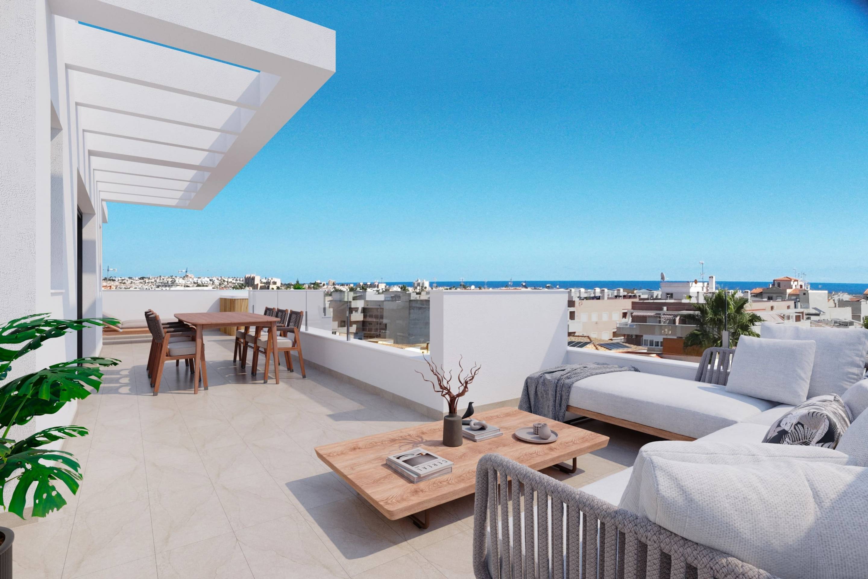 Bedroom with terrace access, new-build apartment, Playa del Cura