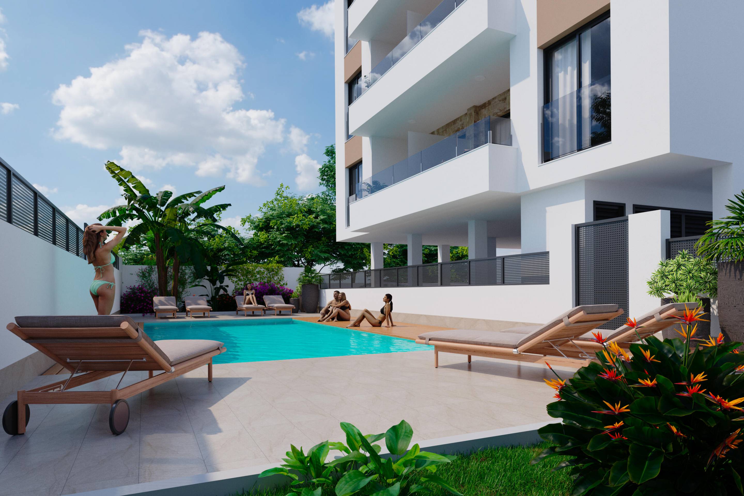 Ground-floor communal entrance, new-build building, Torrevieja