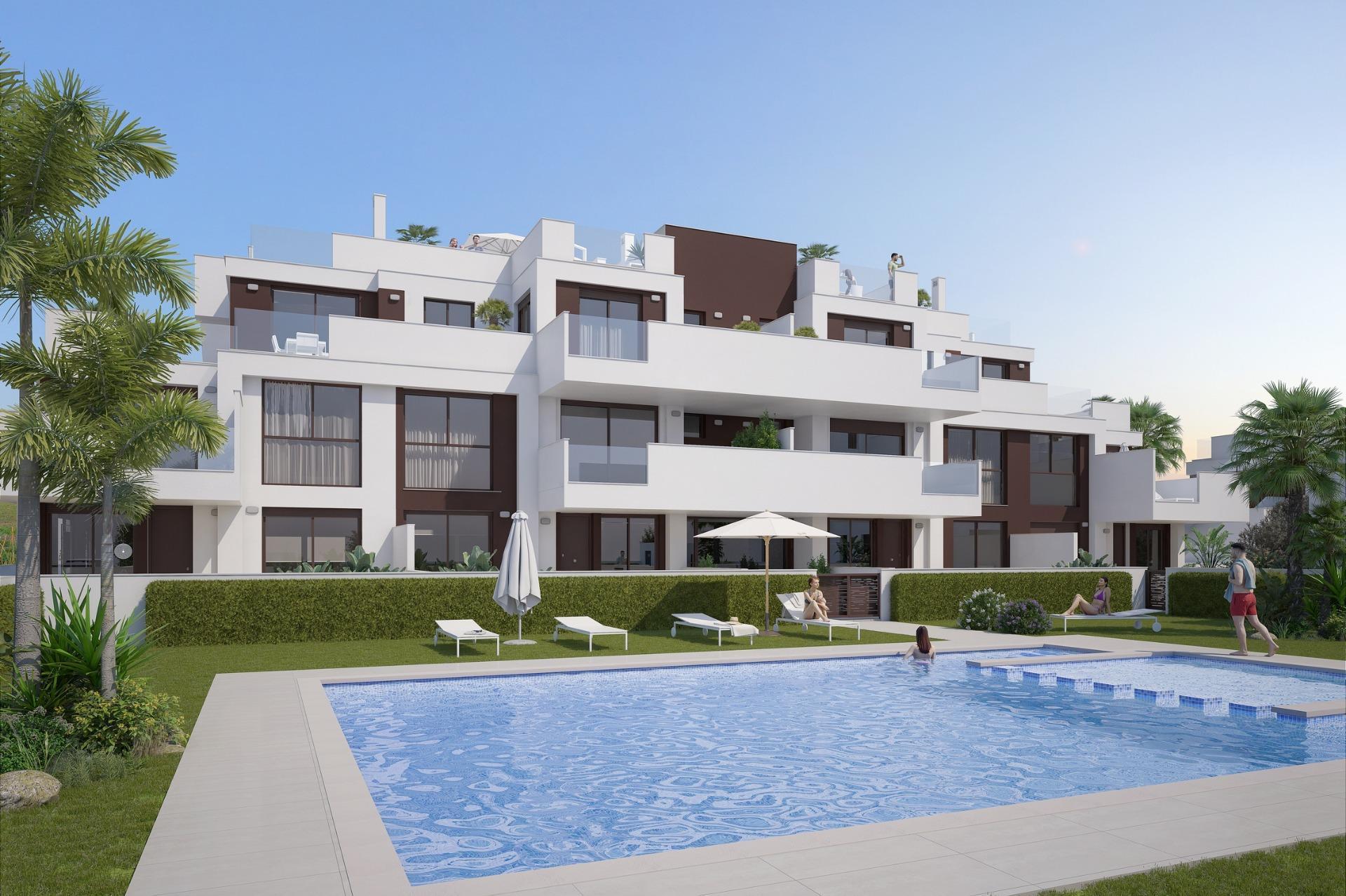 View of new-build complex entrance, La Torre de la Horadada