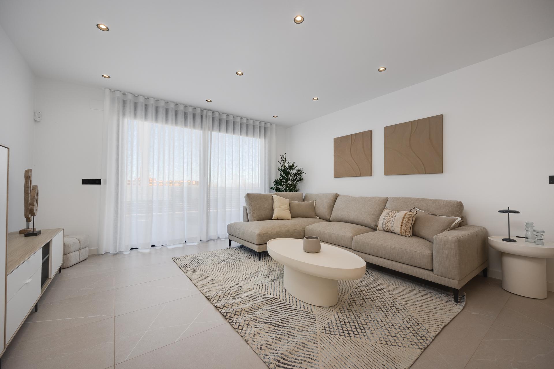 Fitted kitchen cabinetry and worktop in new-build villa, Torreblanca