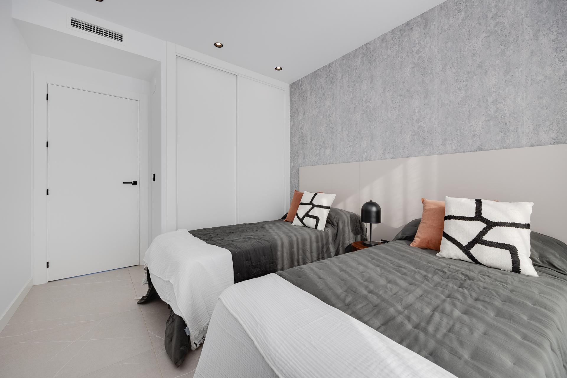 Wardrobe space in bedroom of new-build villa, Torreblanca, Torrevieja