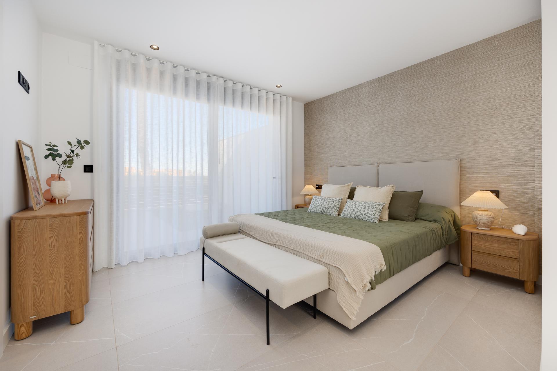 Open-plan living room in 3-bedroom new-build villa, Torreblanca, Torrevieja