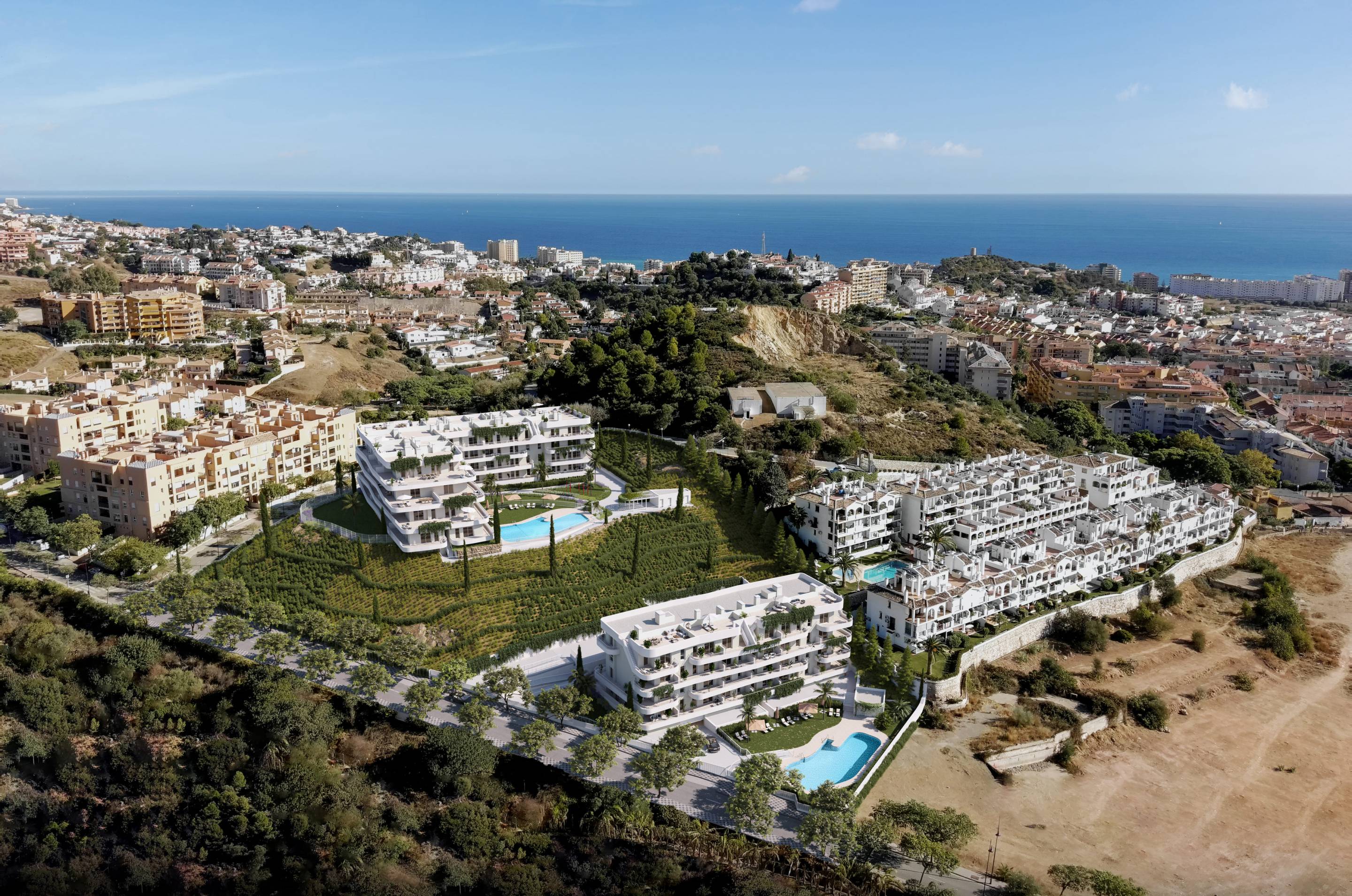 Private solarium on upper level of top-floor penthouse, Los Pacos, Fuengirola