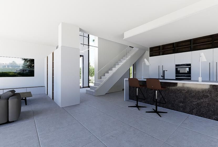 Bedroom with built-in wardrobes in new-build villa, Coloma, La Nucía