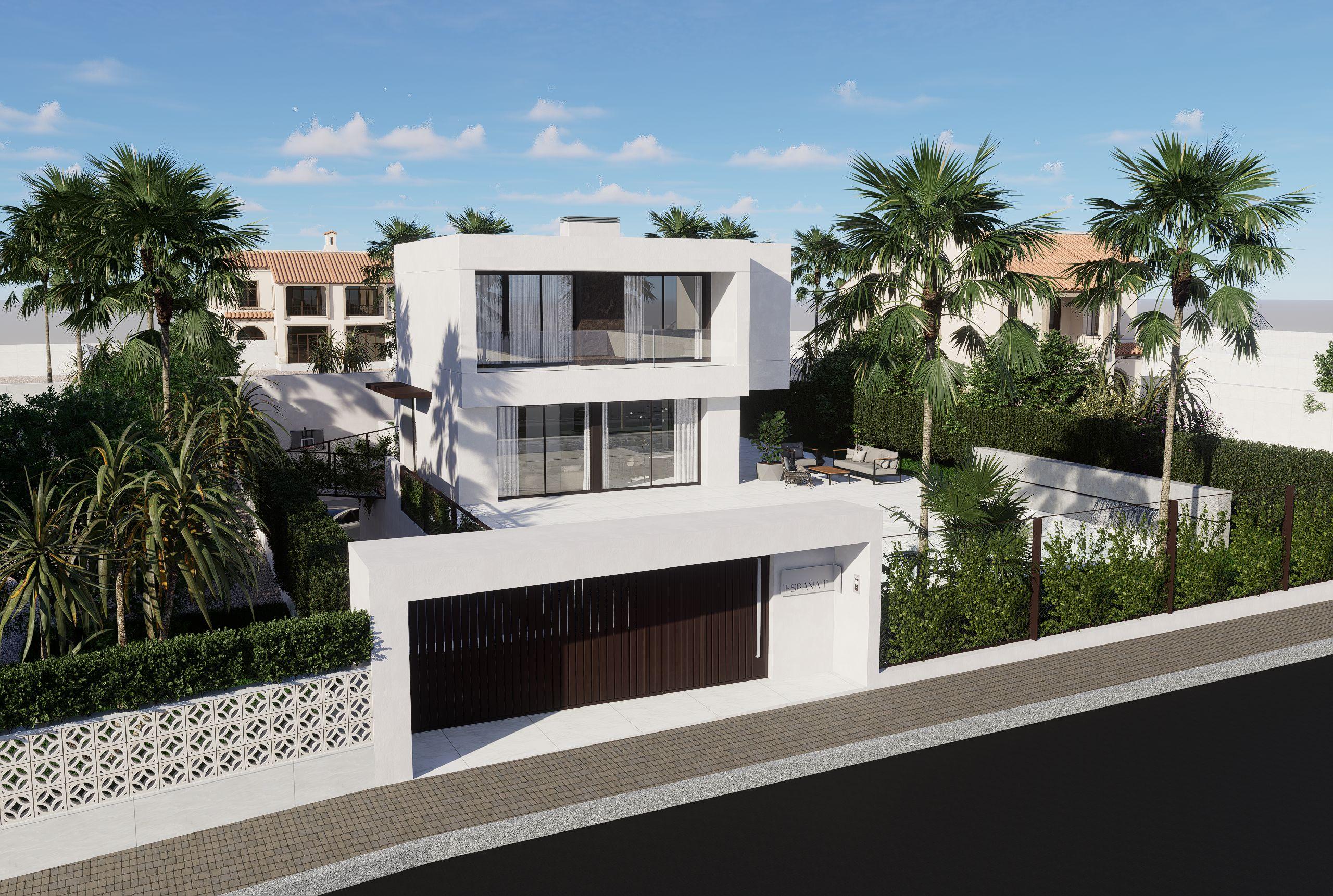Integral garage and utility area of new-build villa in Coloma, La Nucía
