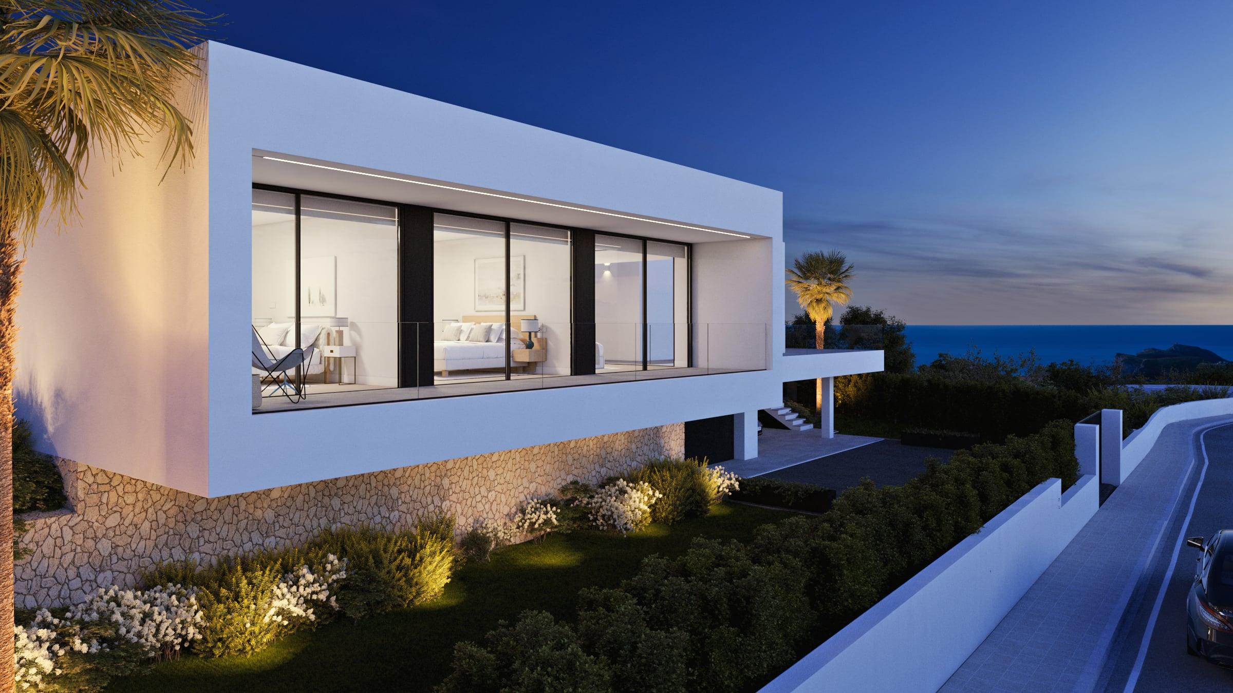 Third bedroom in 770 m2 new-build villa, Benitachell