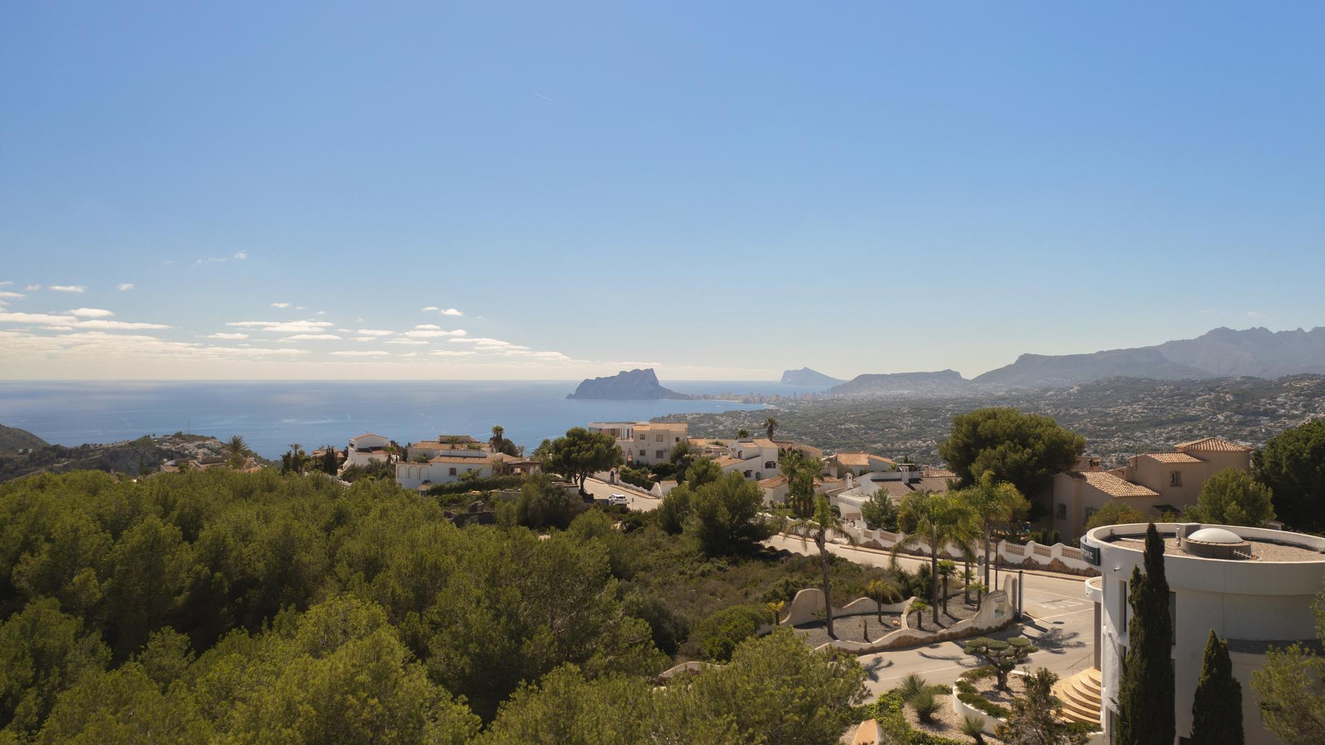 Front facade of 4-bedroom new-build villa, Benitachell, Alicante
