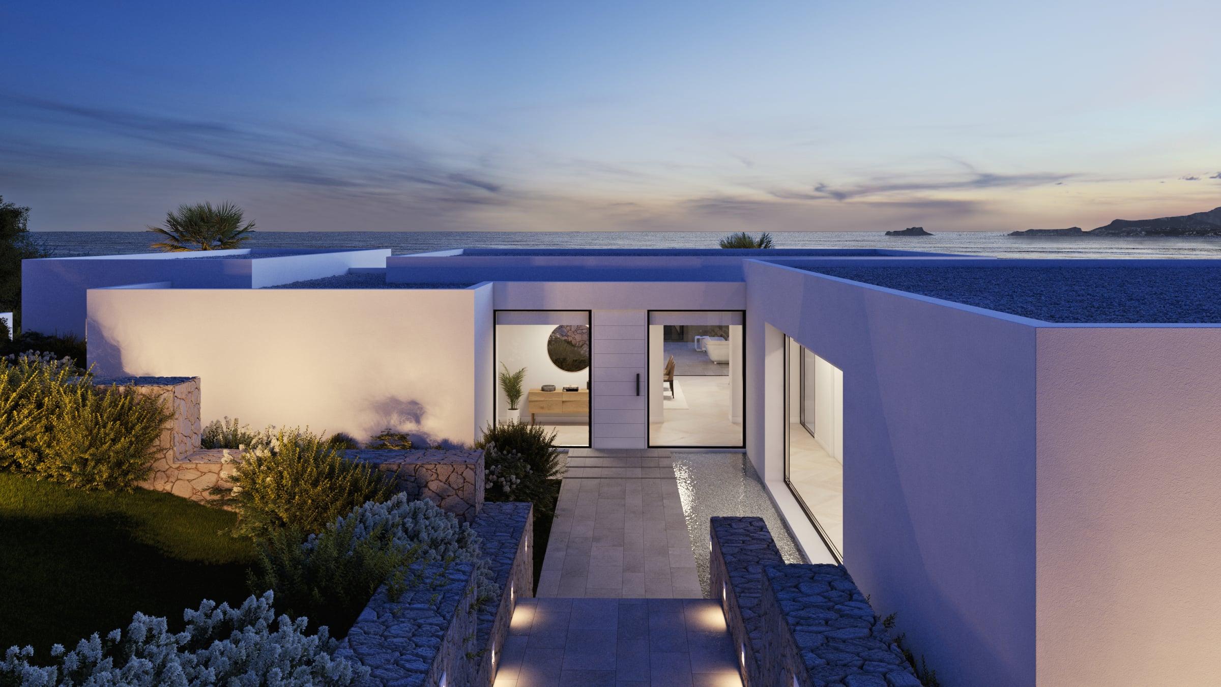 Bathroom interior in 4-bedroom new-build villa, Benitachell, Alicante