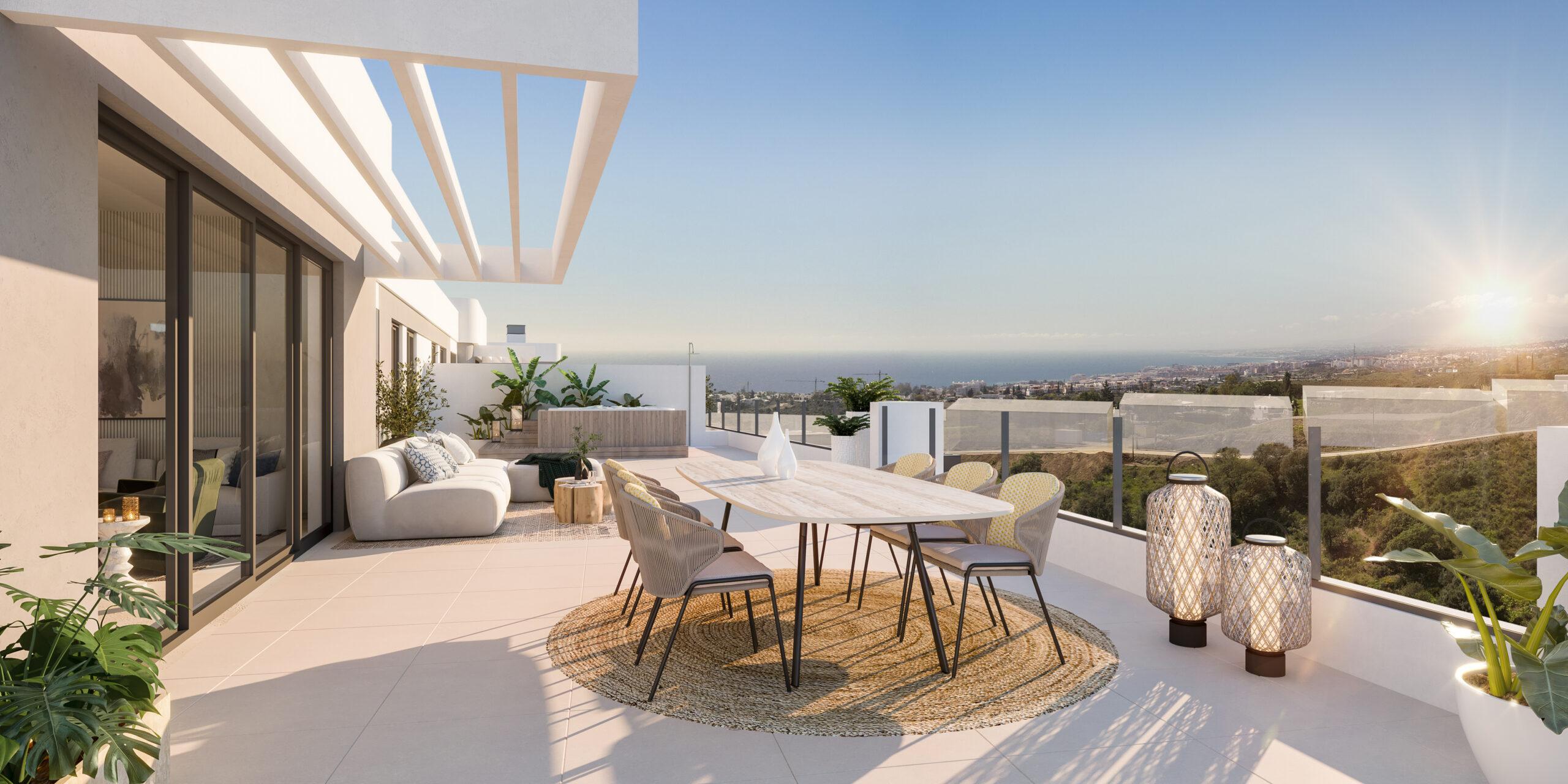 Second bathroom in 2-bed ground-floor apartment, Alto de los Monteros, Marbella