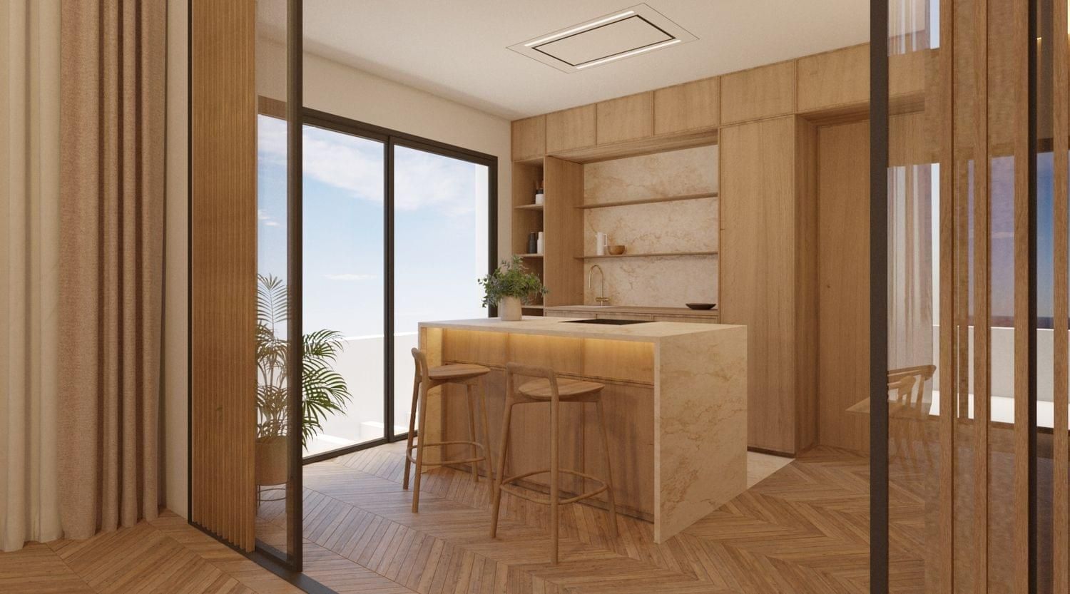 Main bathroom with contemporary fittings in new-build apartment, Carretera de Cádiz, Málaga