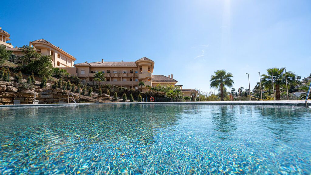 Elevated view of La Cerquilla new-build development, Marbella