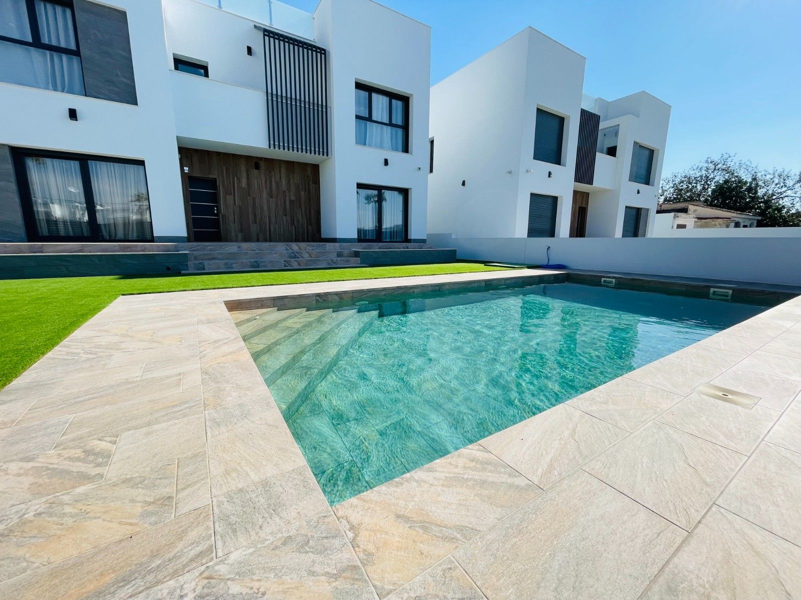 Ground floor layout of new-build 5-bedroom villa, Torreblanca, Torrevieja