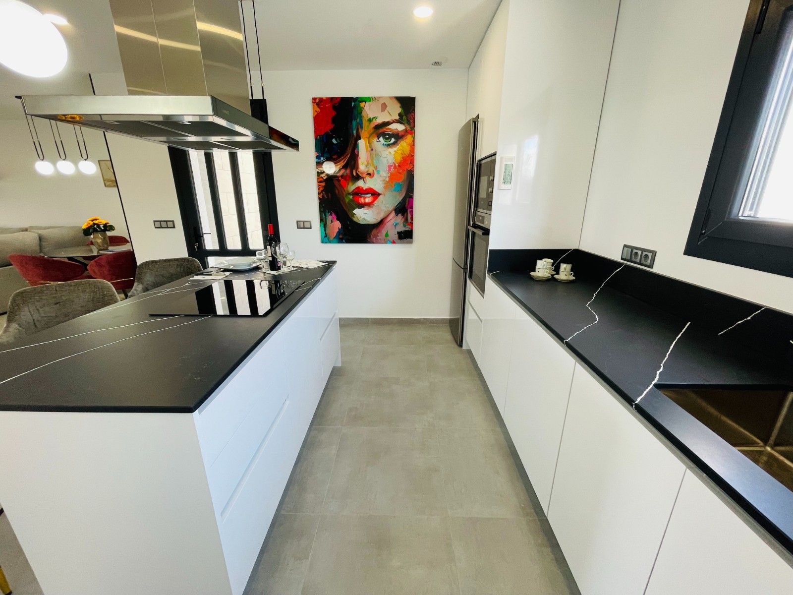 Terrace access door in new-build villa, Torreblanca, Torrevieja