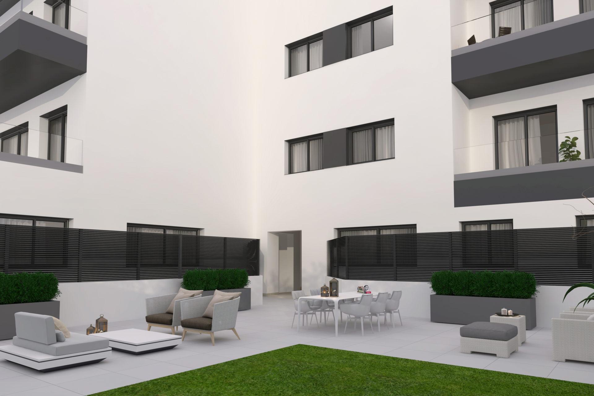 View from 5th floor towards Málaga city in new-build apartment, Gamarra, Málaga