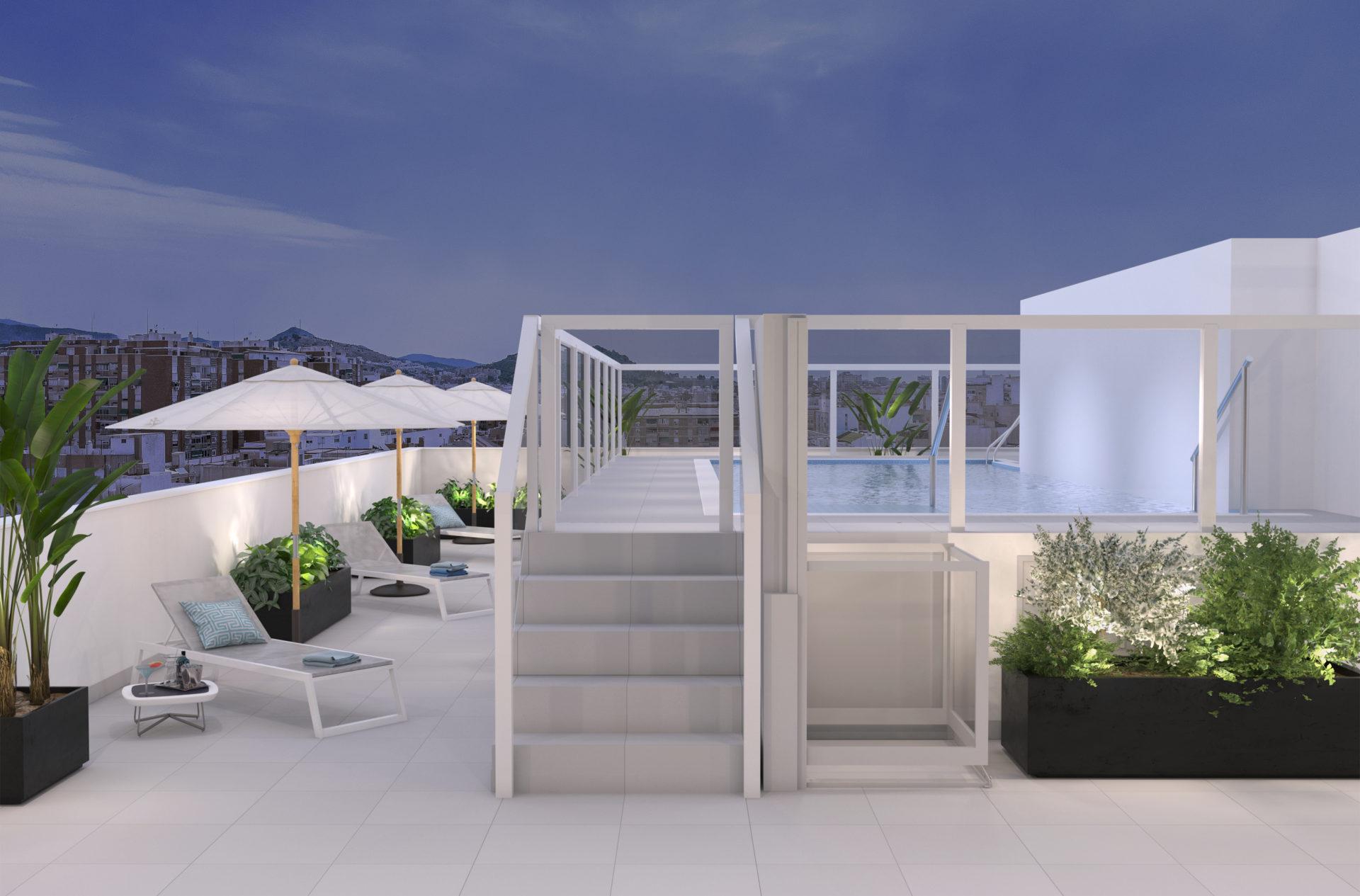 Hallway and entrance area in new-build apartment, Gamarra, Málaga