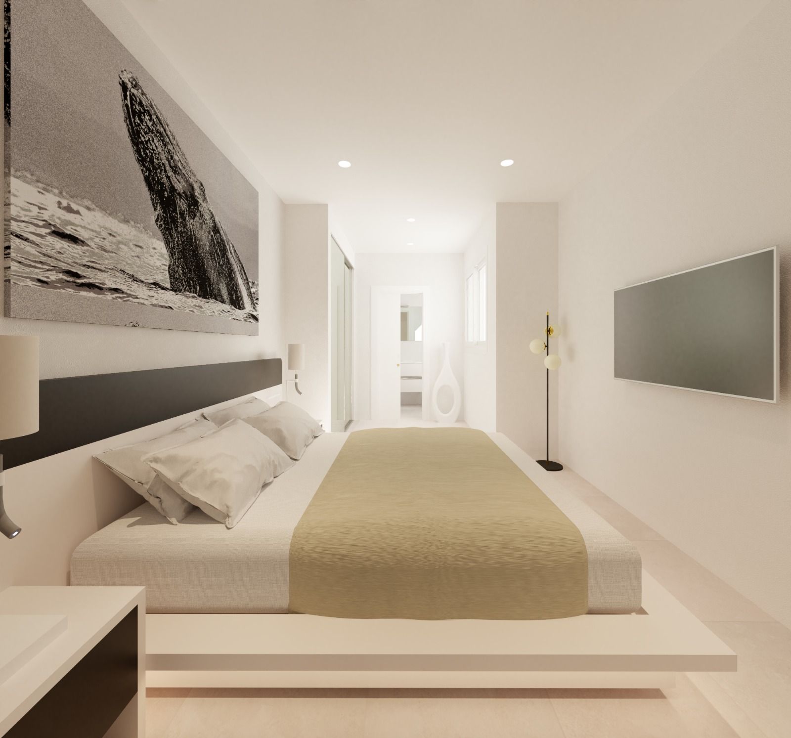 Floor plan of 3-bedroom 125 m2 apartment, Centro, Fuengirola