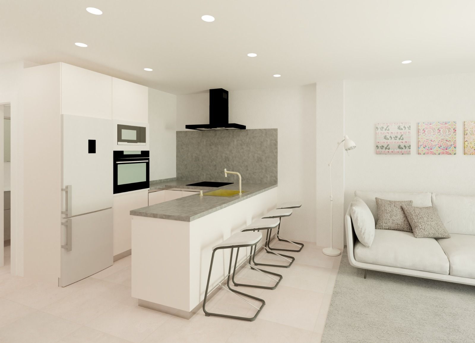Double bedroom with built-in wardrobe in new-build apartment, Centro, Fuengirola