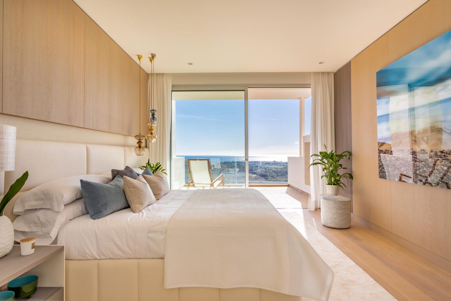 Outdoor seating area on penthouse solarium, Montemayor-Marbella Club, Benahavis