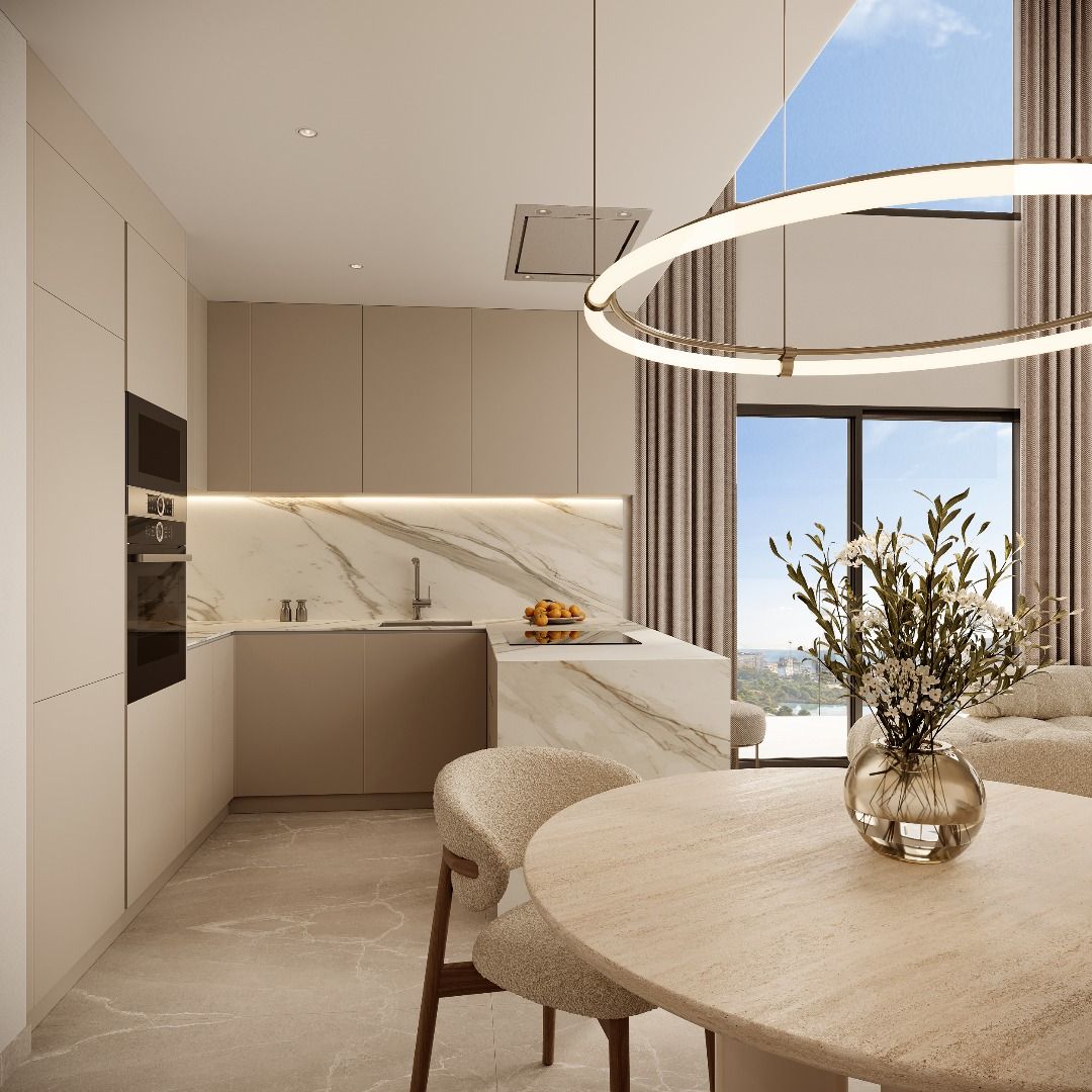 Kitchen worktop and cabinetry detail in new-build apartment, Playa Arenal-Bol, Calpe