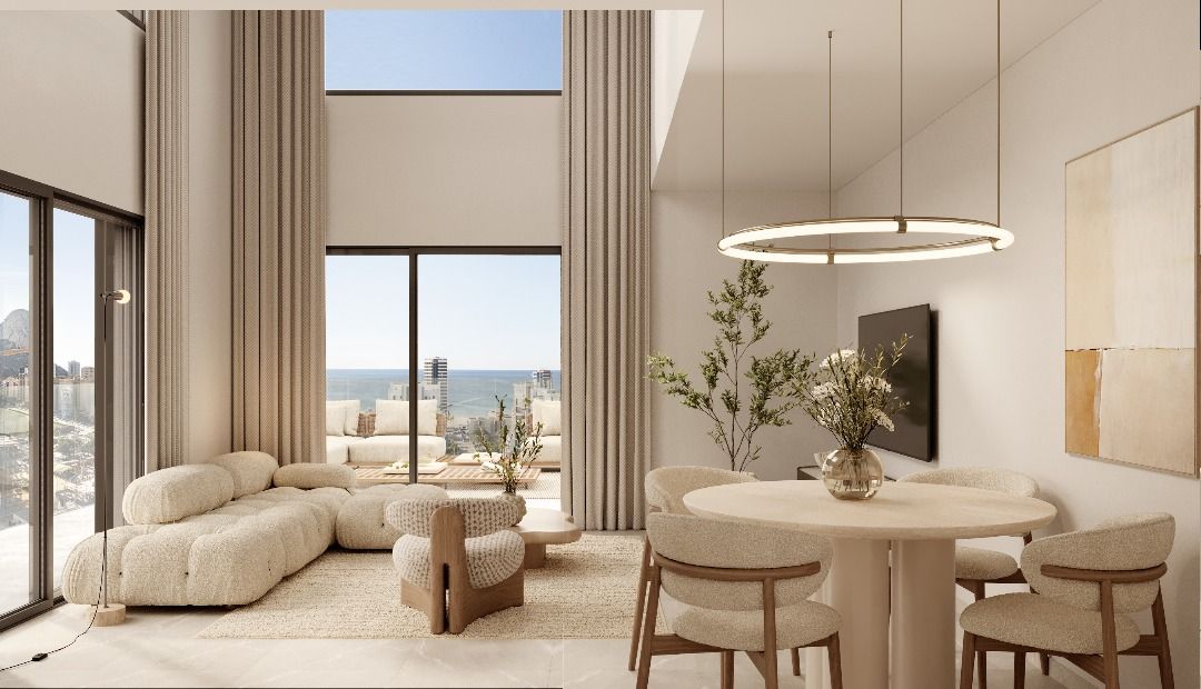 Internal corridor of new-build tower, Playa Arenal-Bol, Calpe