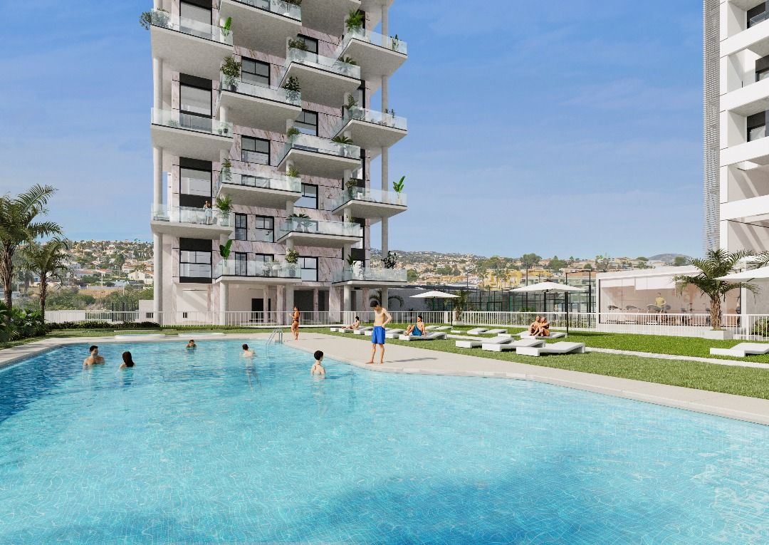 Private solarium terrace at roof level of 3-bedroom penthouse, Playa Arenal-Bol, Calpe